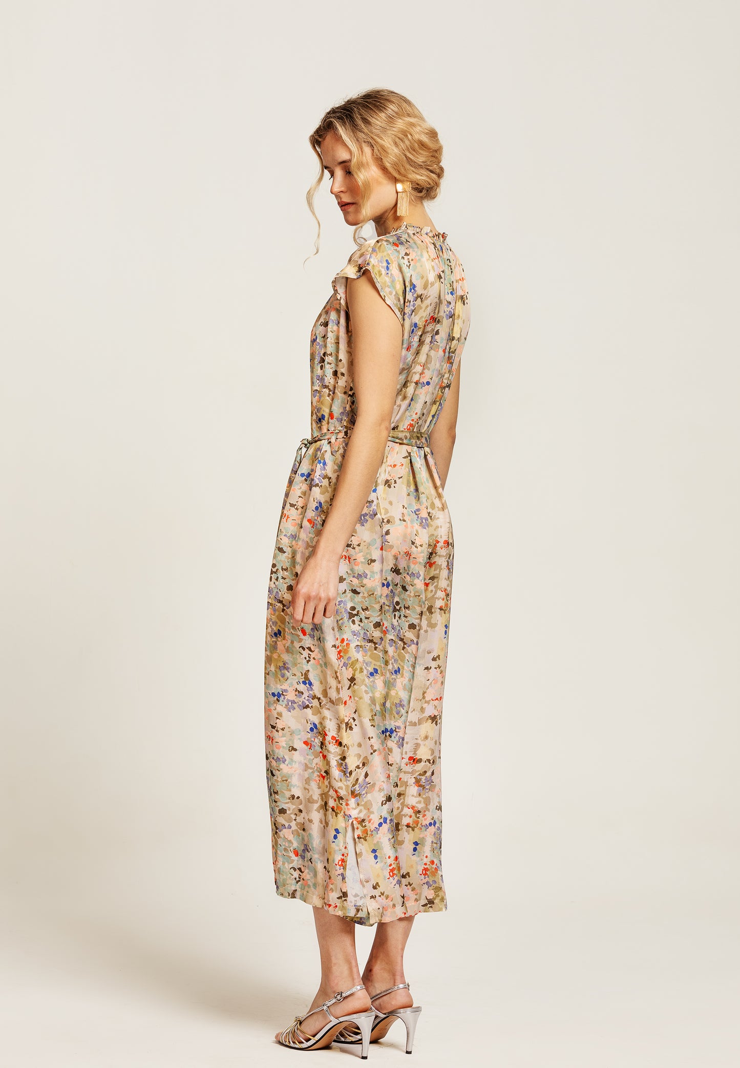 Galadriel Dress Ikat Grey