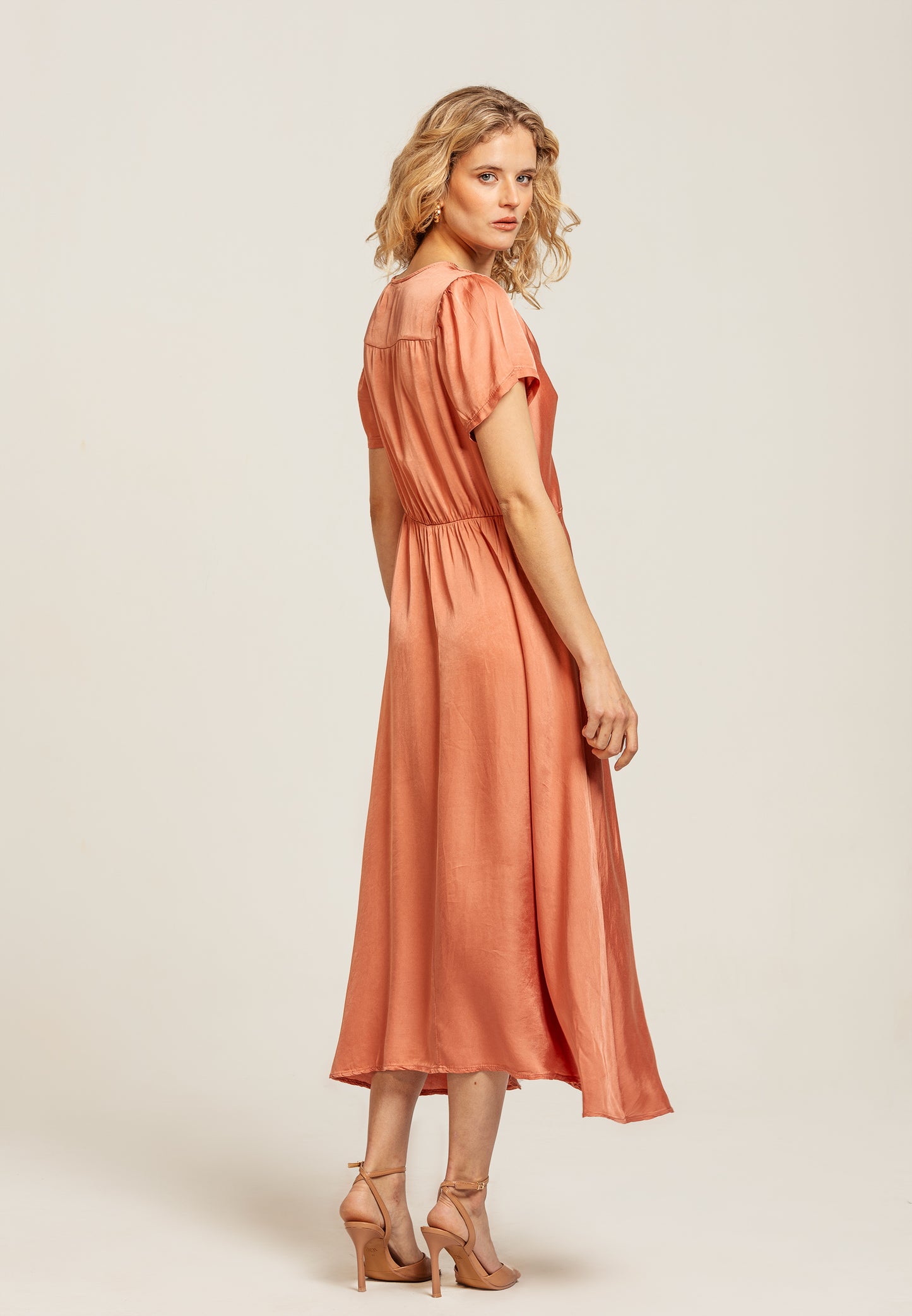 Indigo Dress Dark Clay