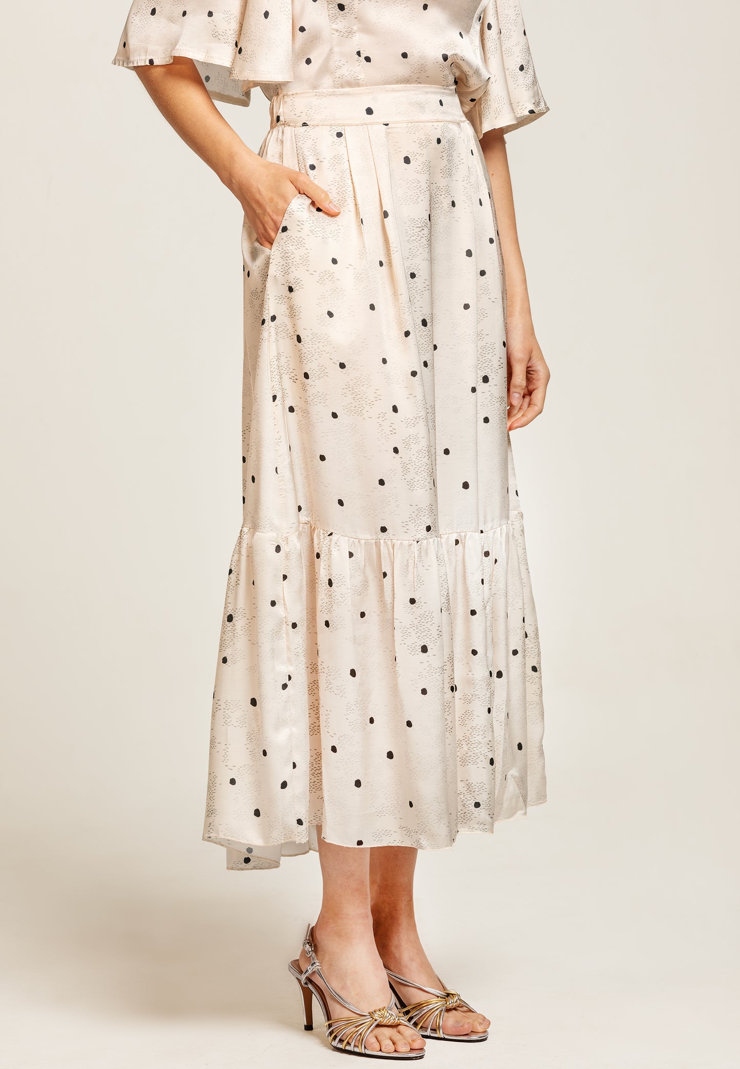 Noelle Skirt Rain Dot