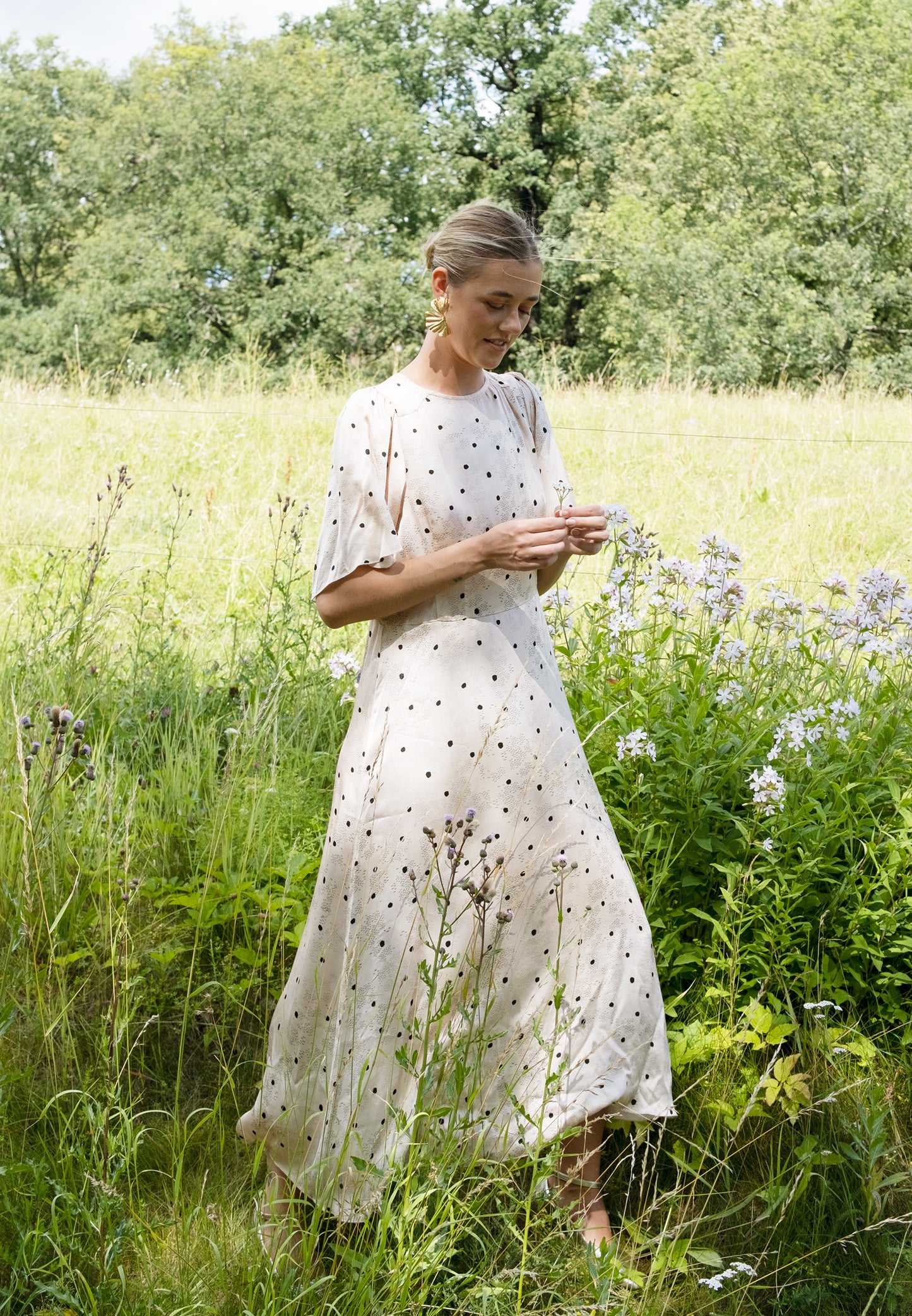 Grace Dress Rain Dot