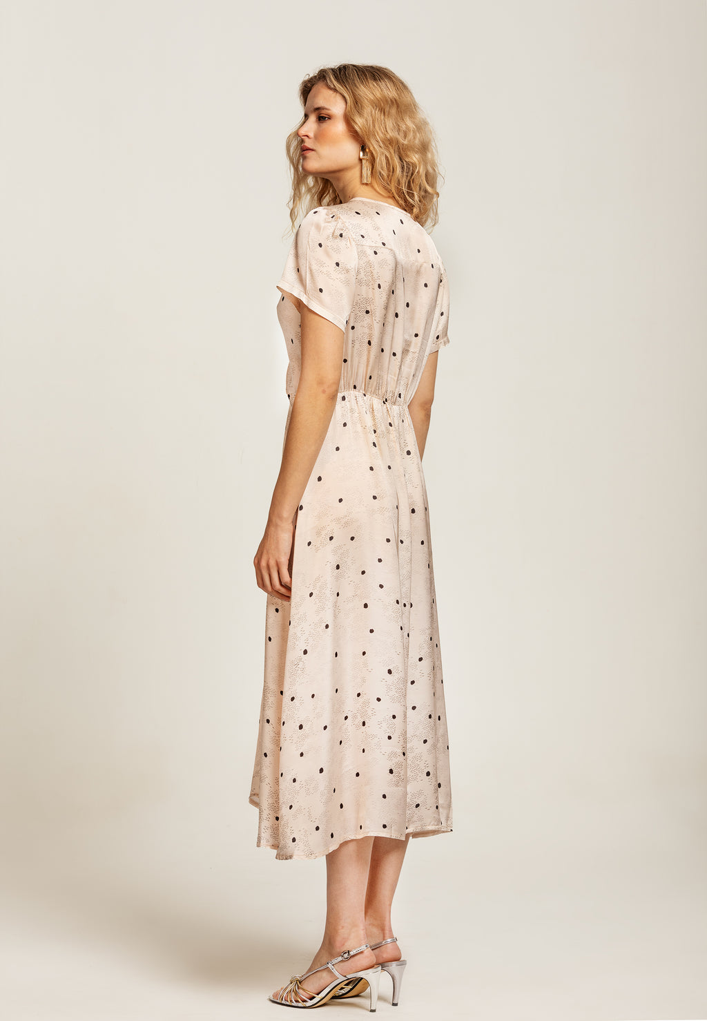 Indigo Dress Rain Dot