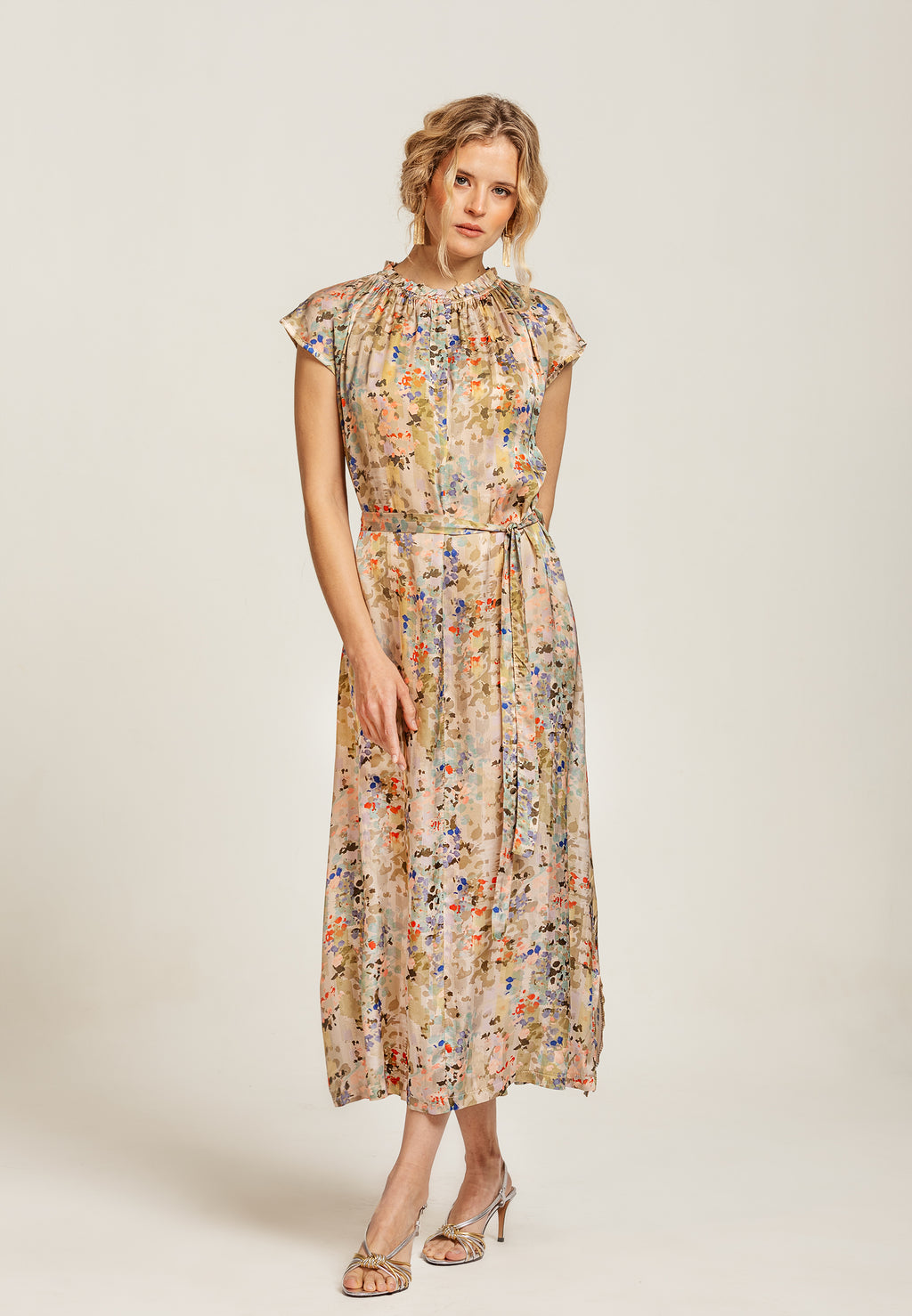 Galadriel Dress Ikat Grey