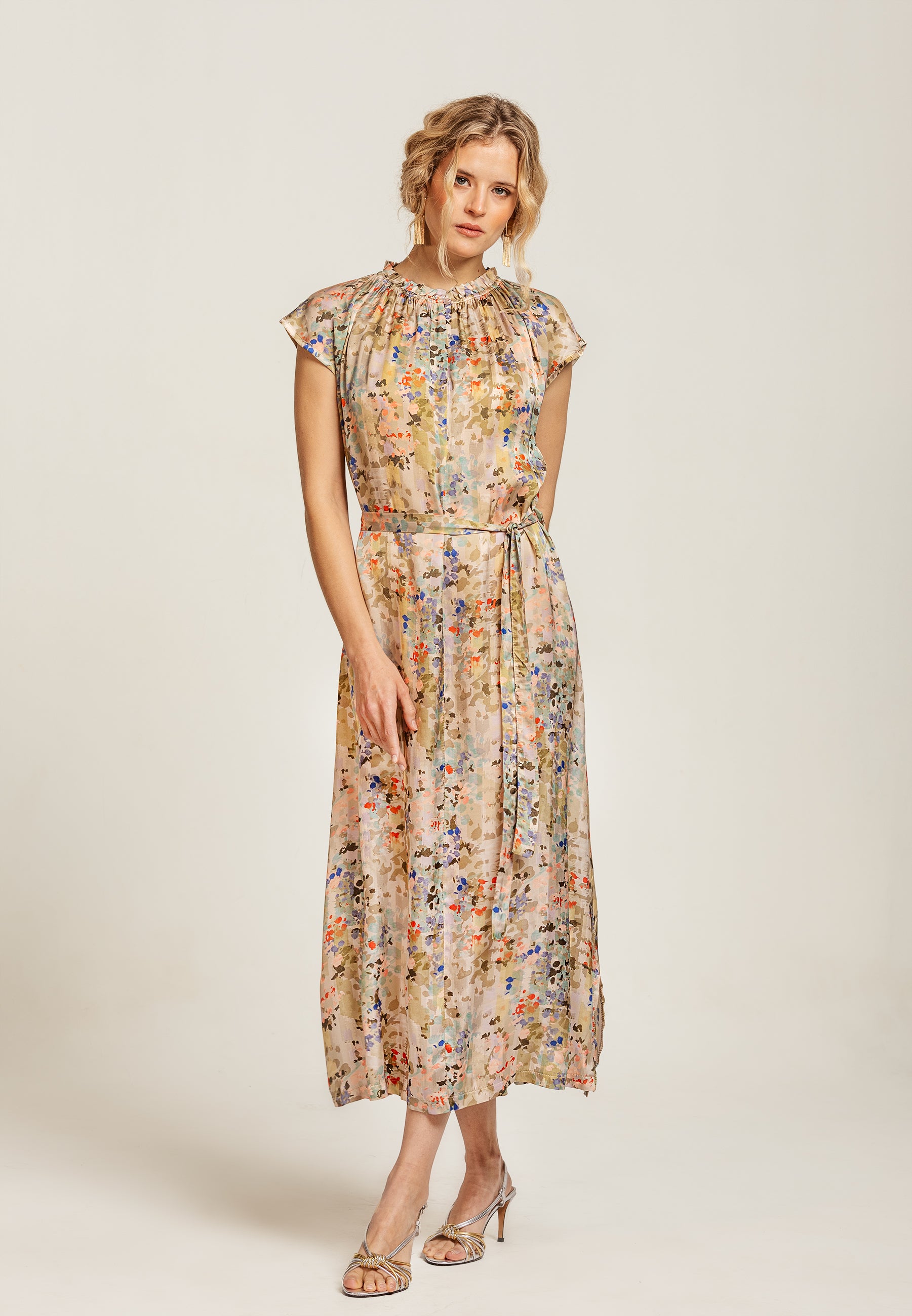 Galadriel Dress Ikat Grey