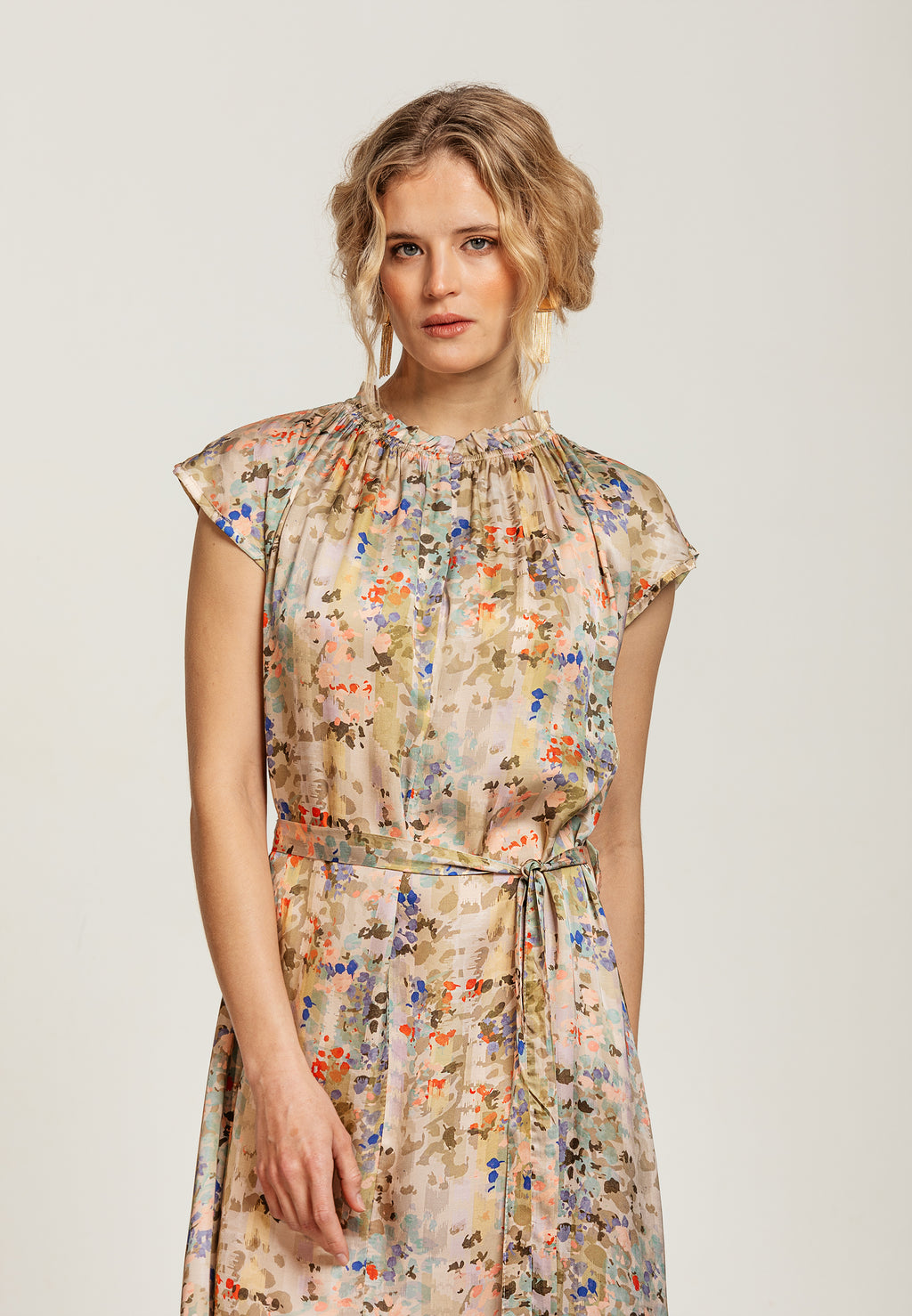 Galadriel Dress Ikat Grey