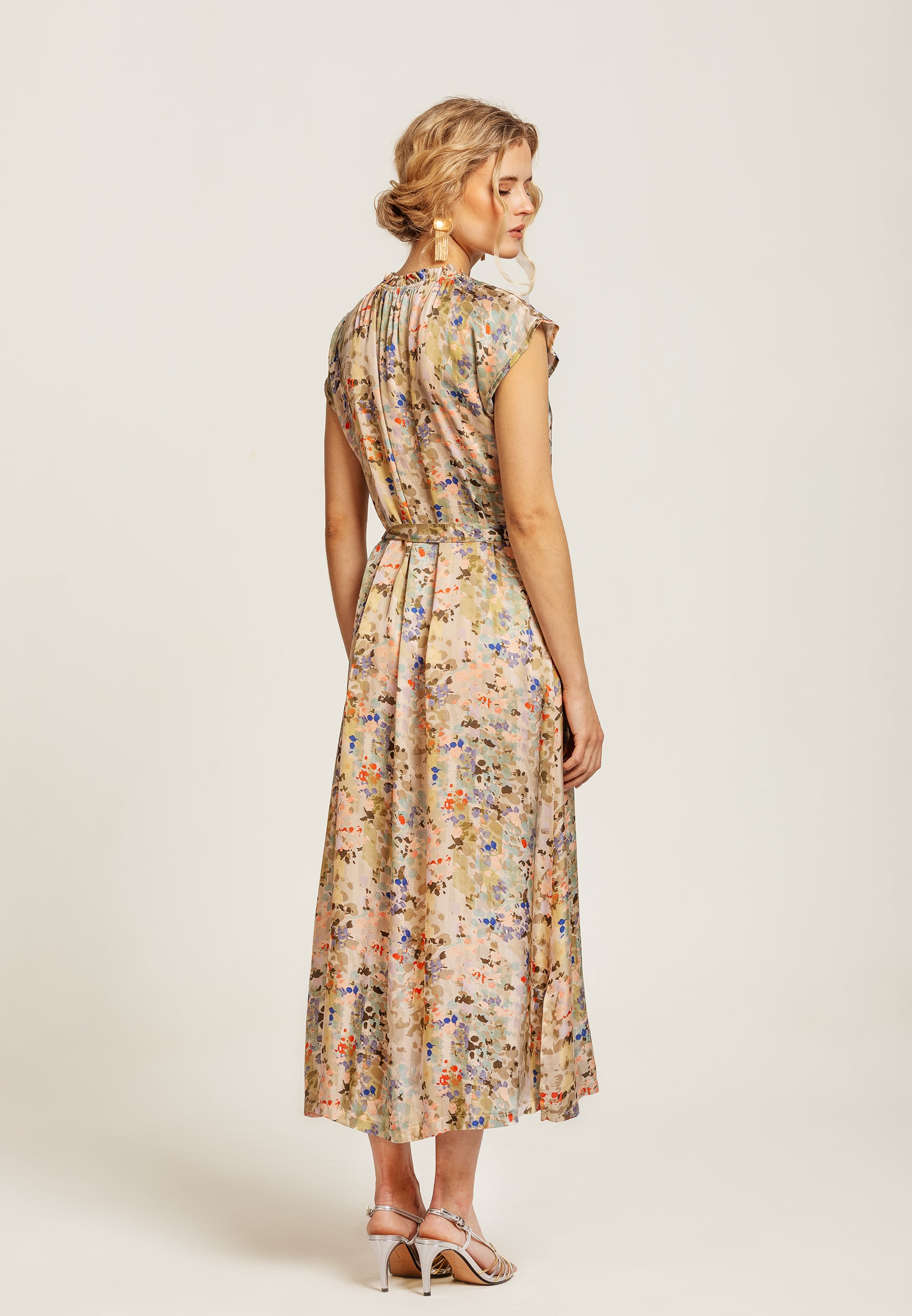 Galadriel Dress Ikat Grey