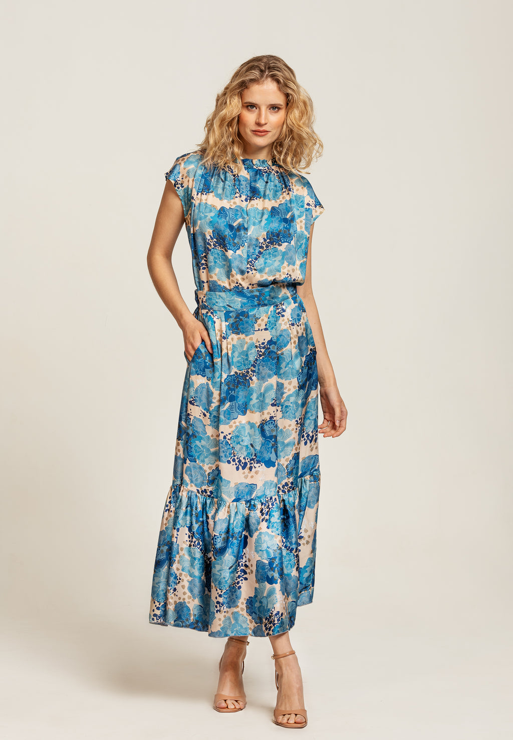 Noelle Skirt Paris Blue