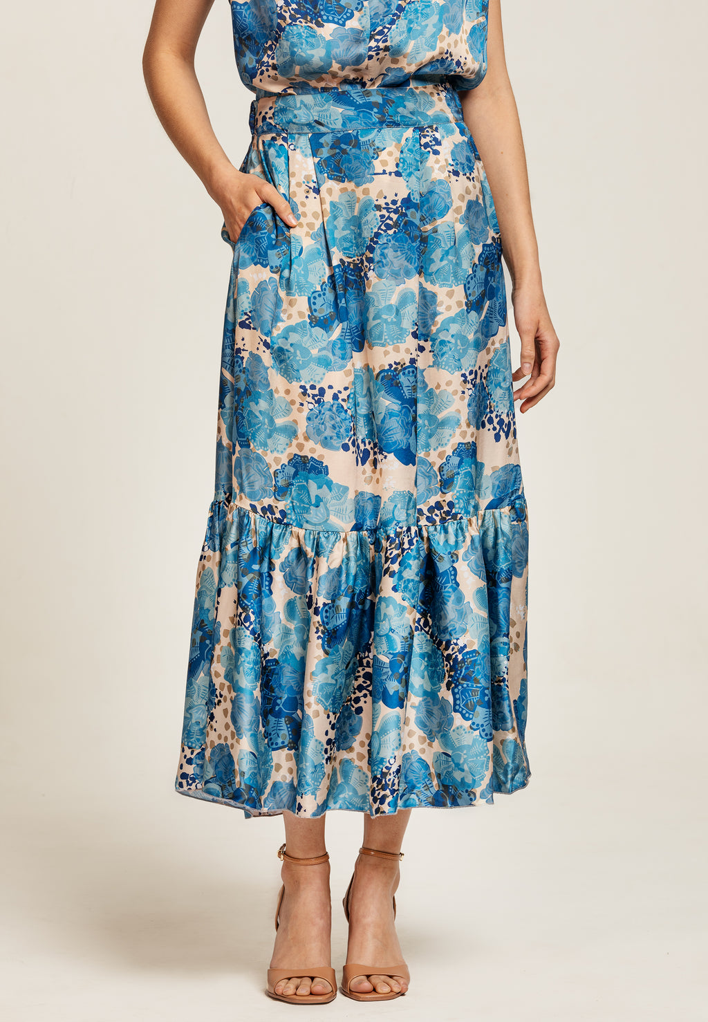 Noelle Skirt Paris Blue