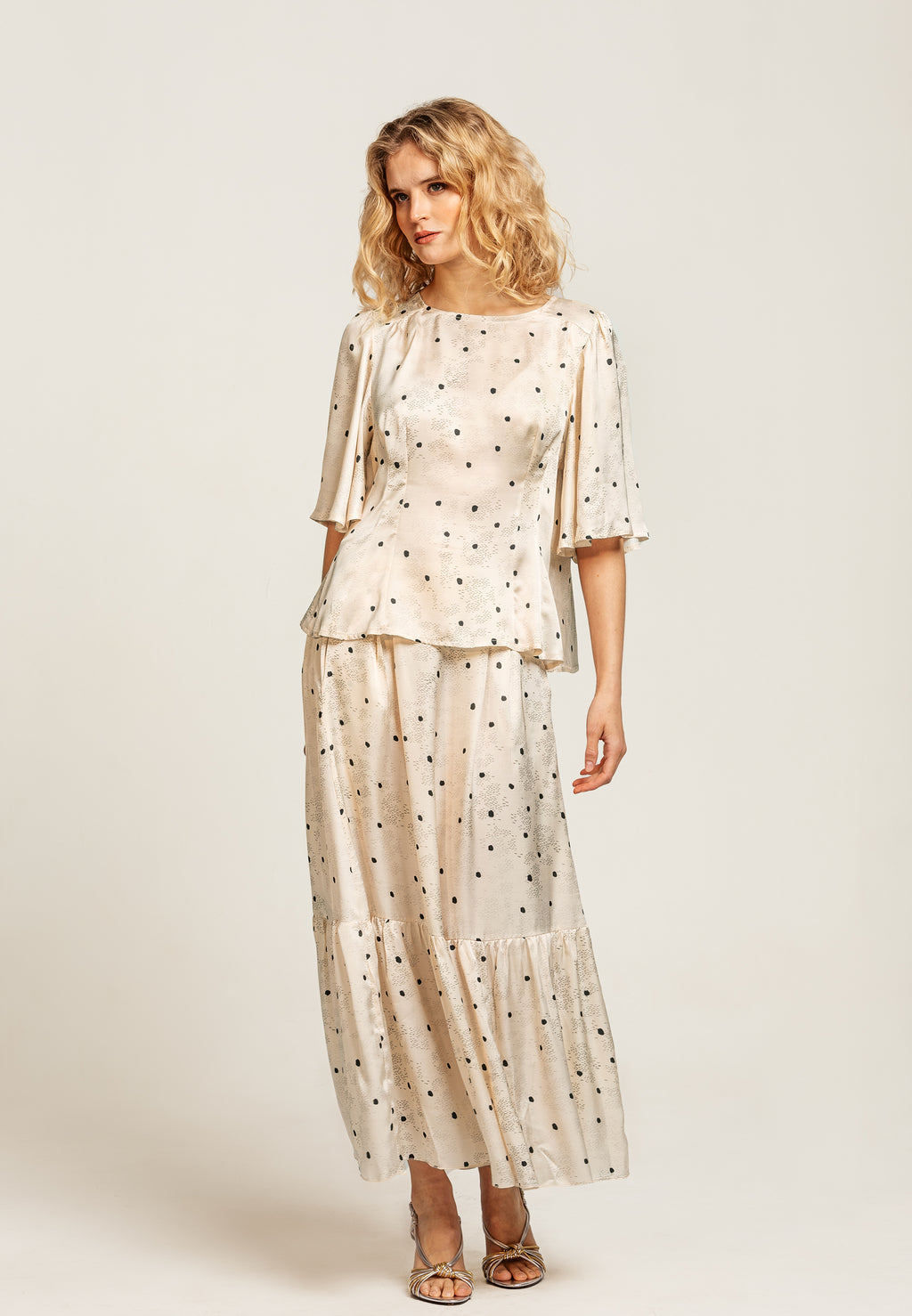 Noelle Skirt Rain Dot