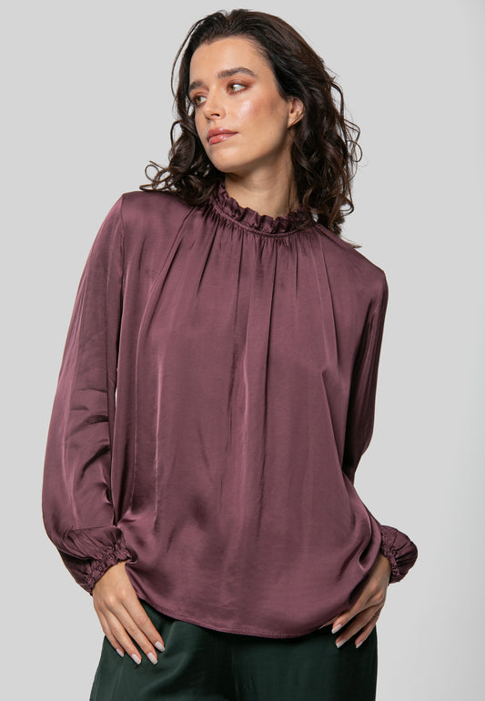 Valetta Burgundy Blouse