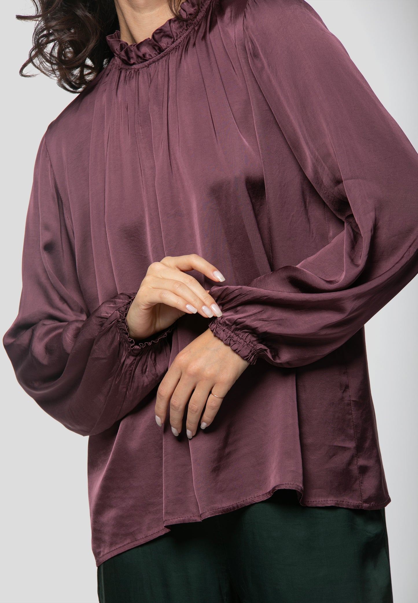 Valetta Burgundy Blouse