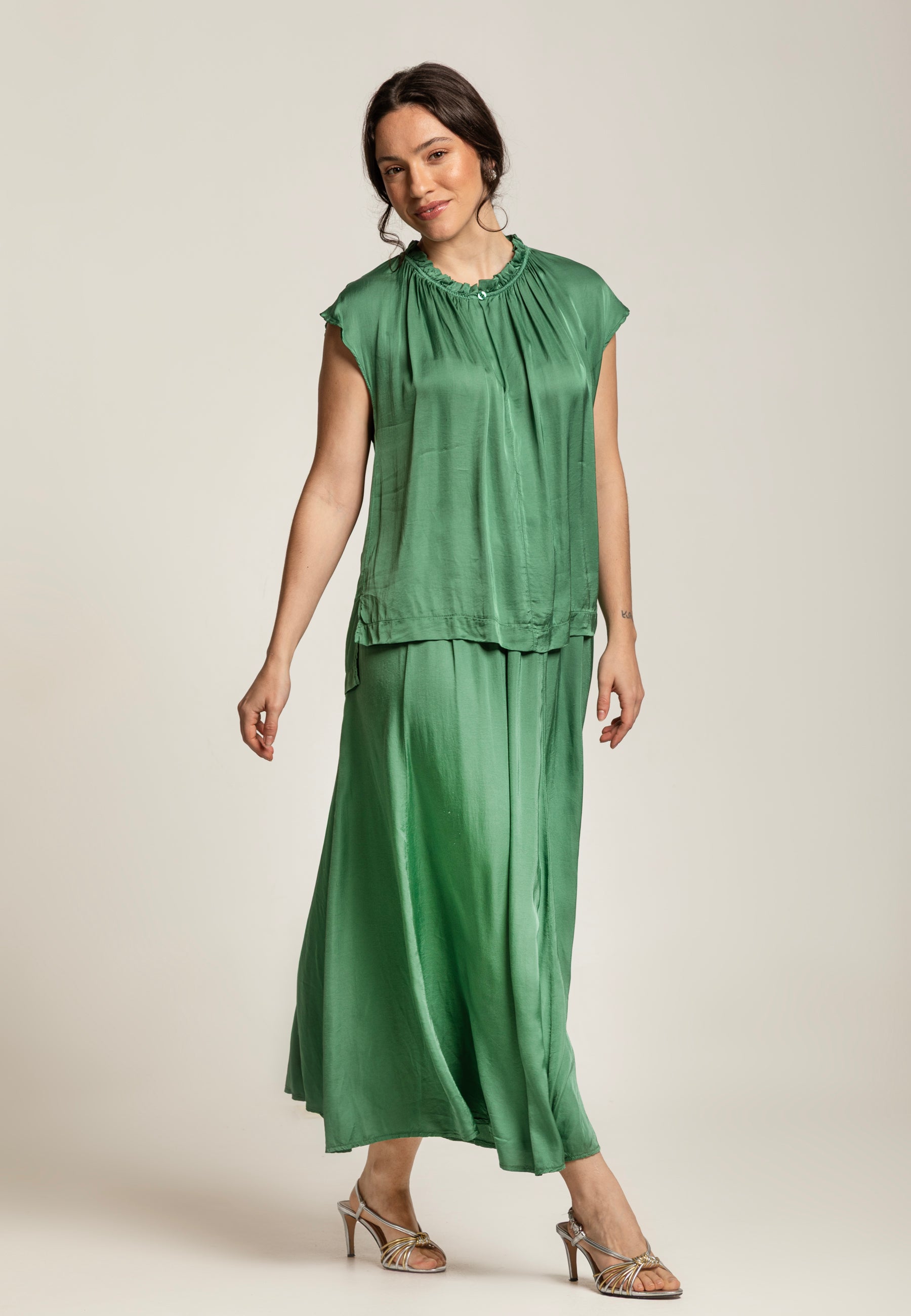 Georgia Blouse Agat Green