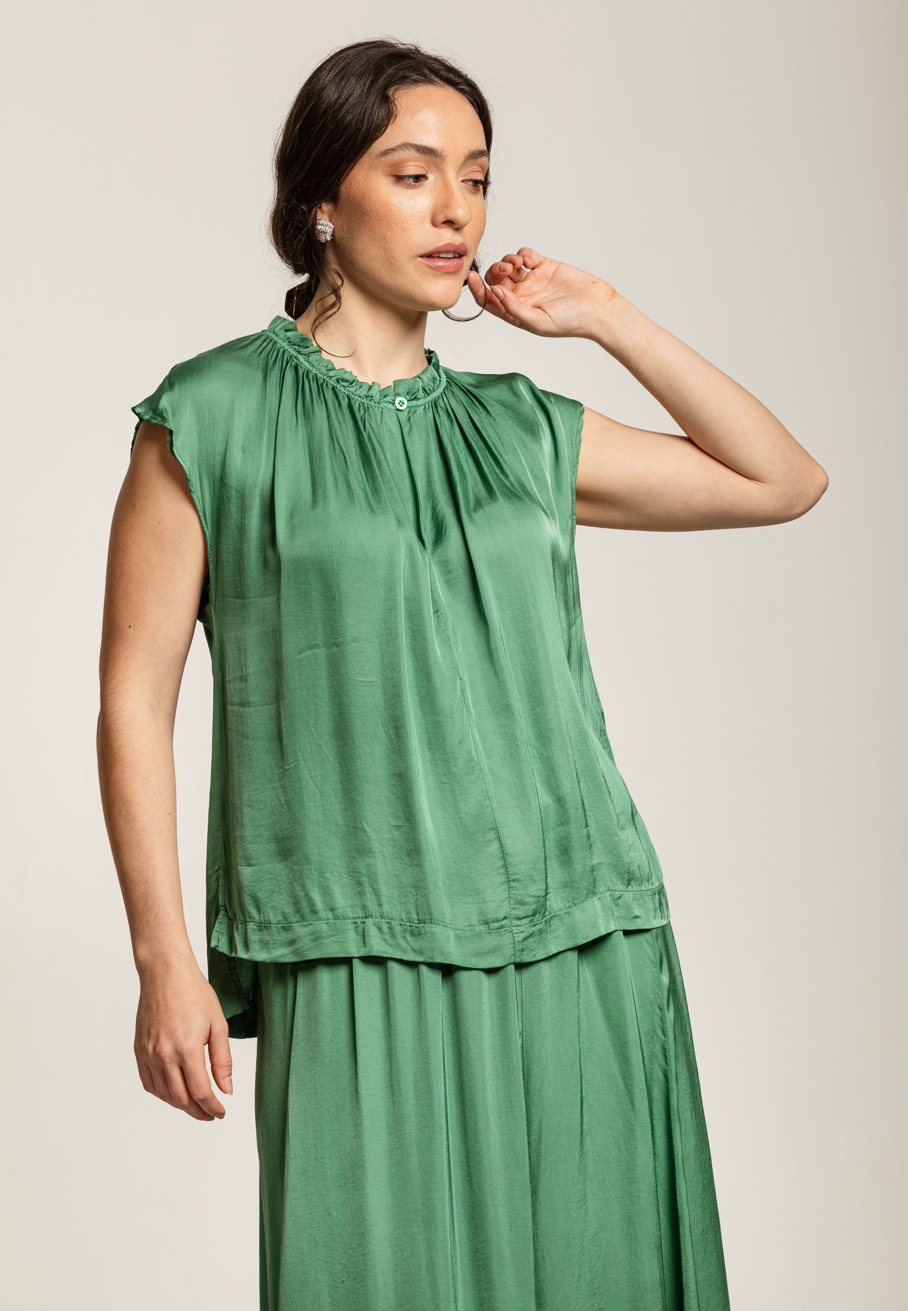Georgia Blouse Agat Green