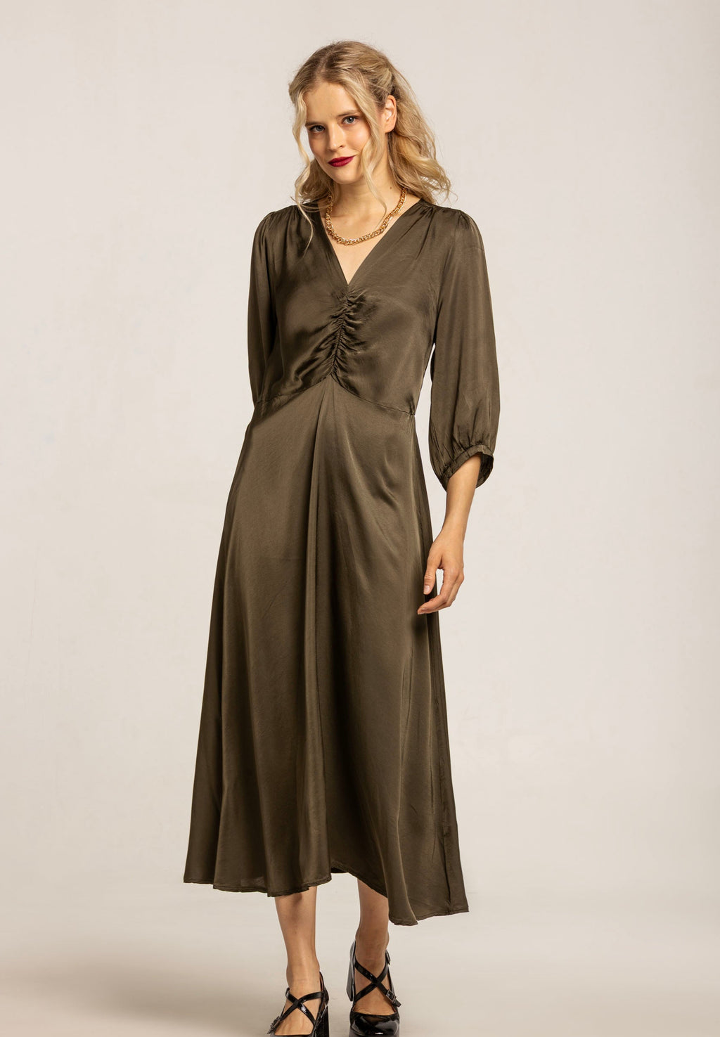 Jamaica Dress Dark Moss