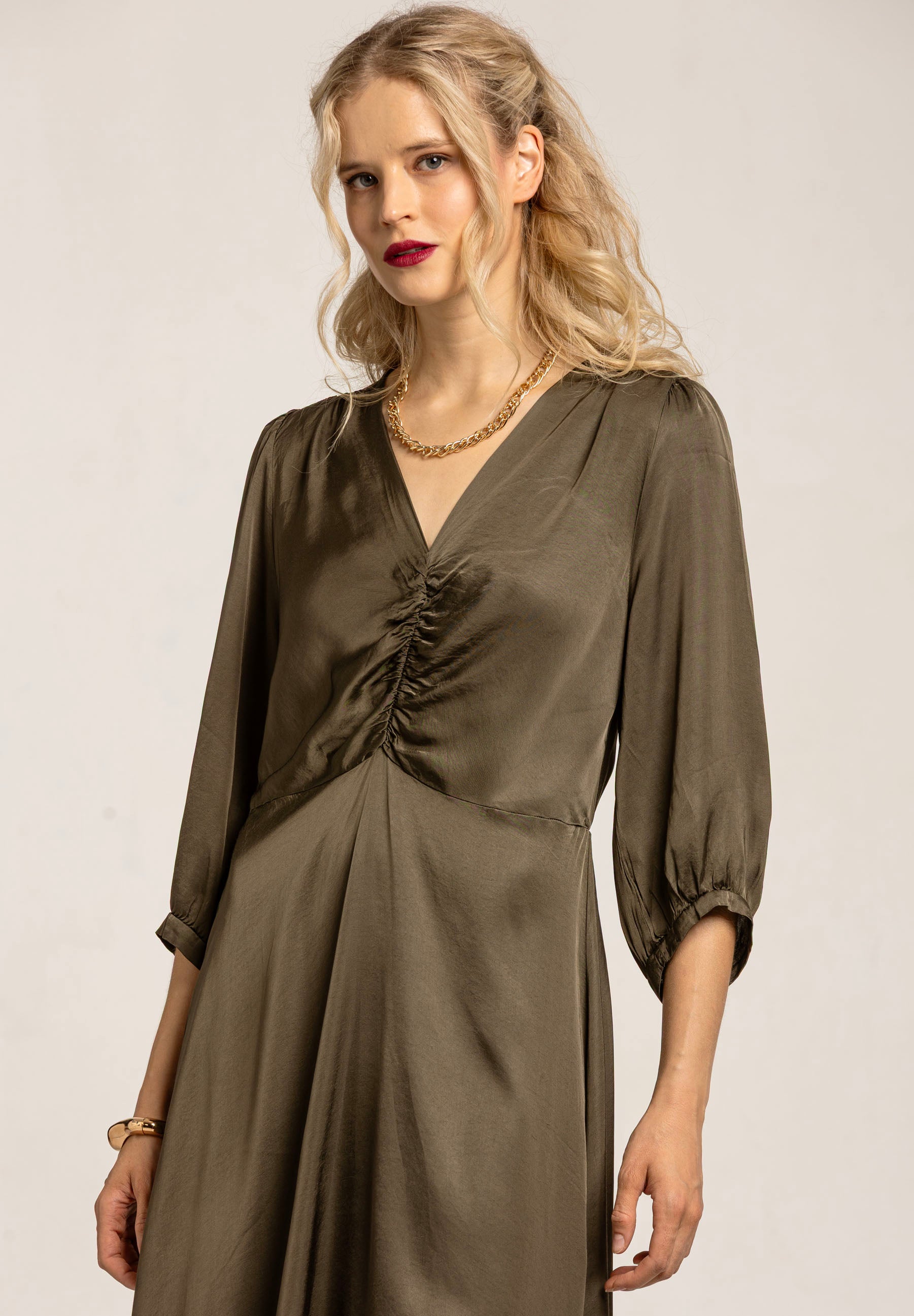 Jamaica Dress Dark Moss