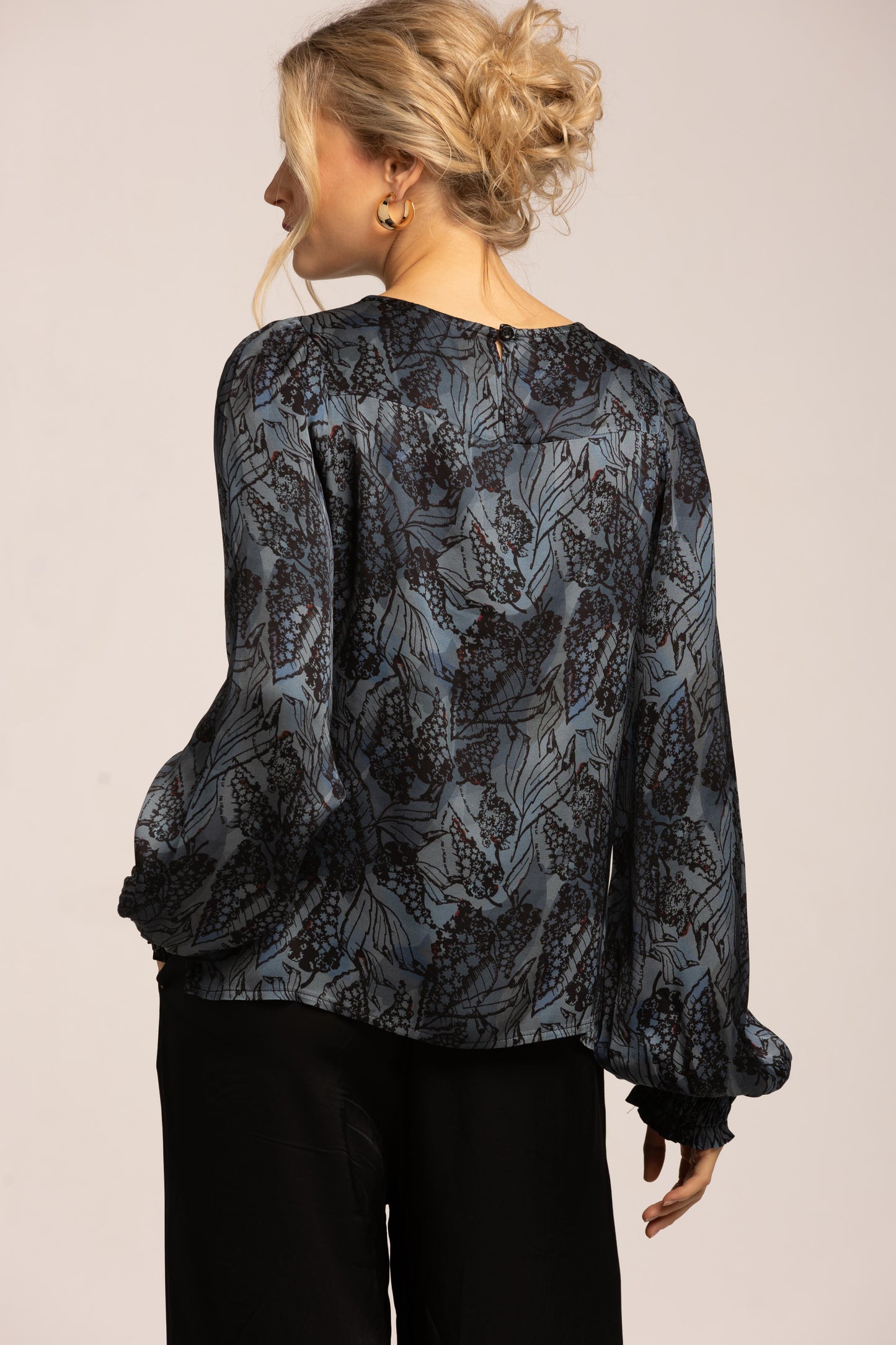 Florence Blouse Botani Blue