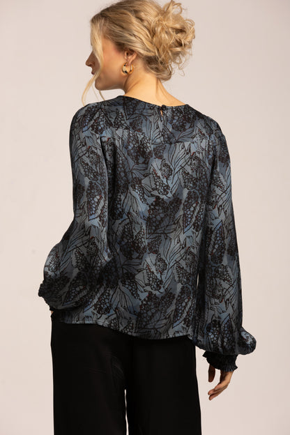 Florence Blouse Botani Blue