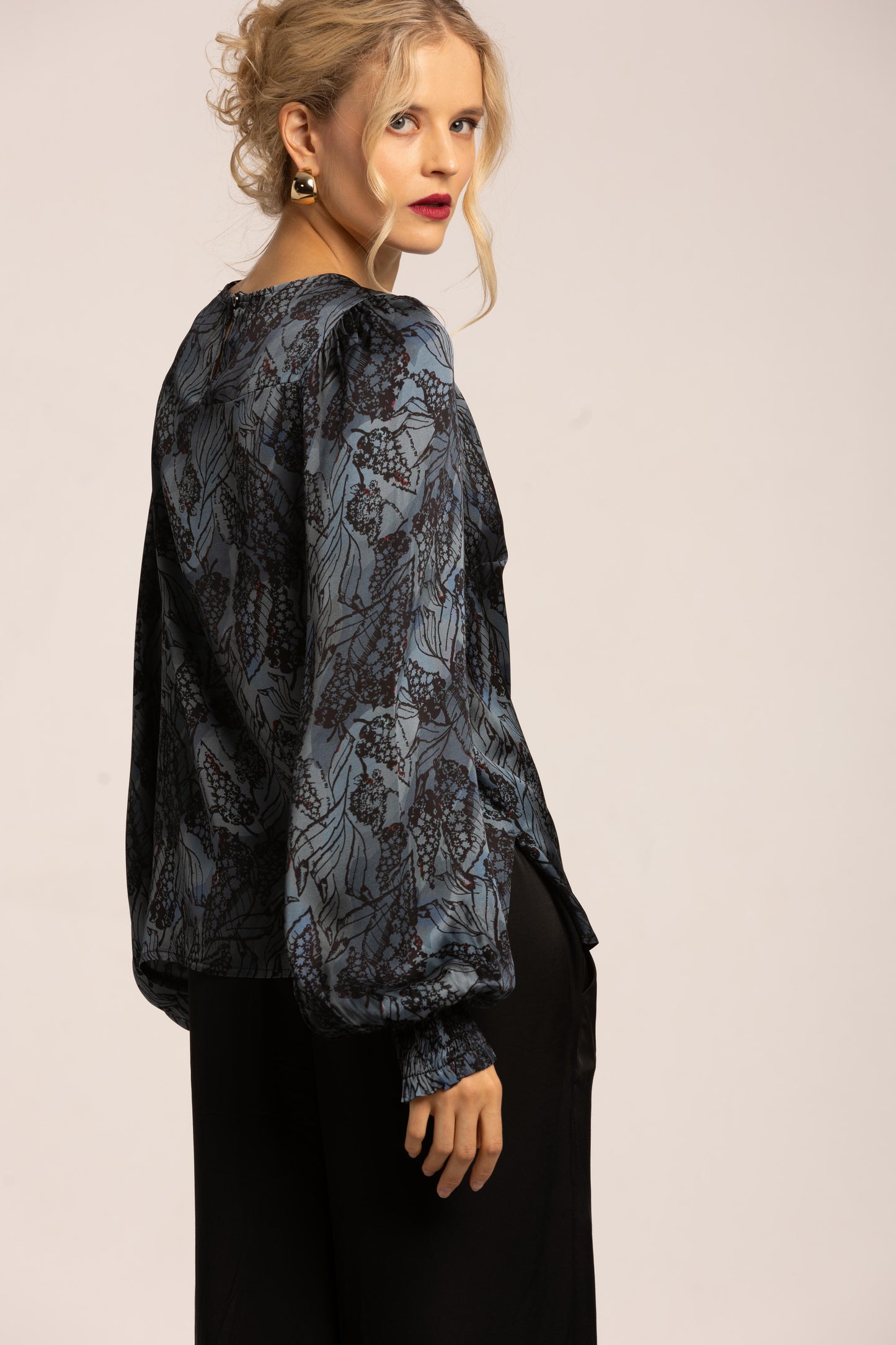 Florence Blouse Botani Blue