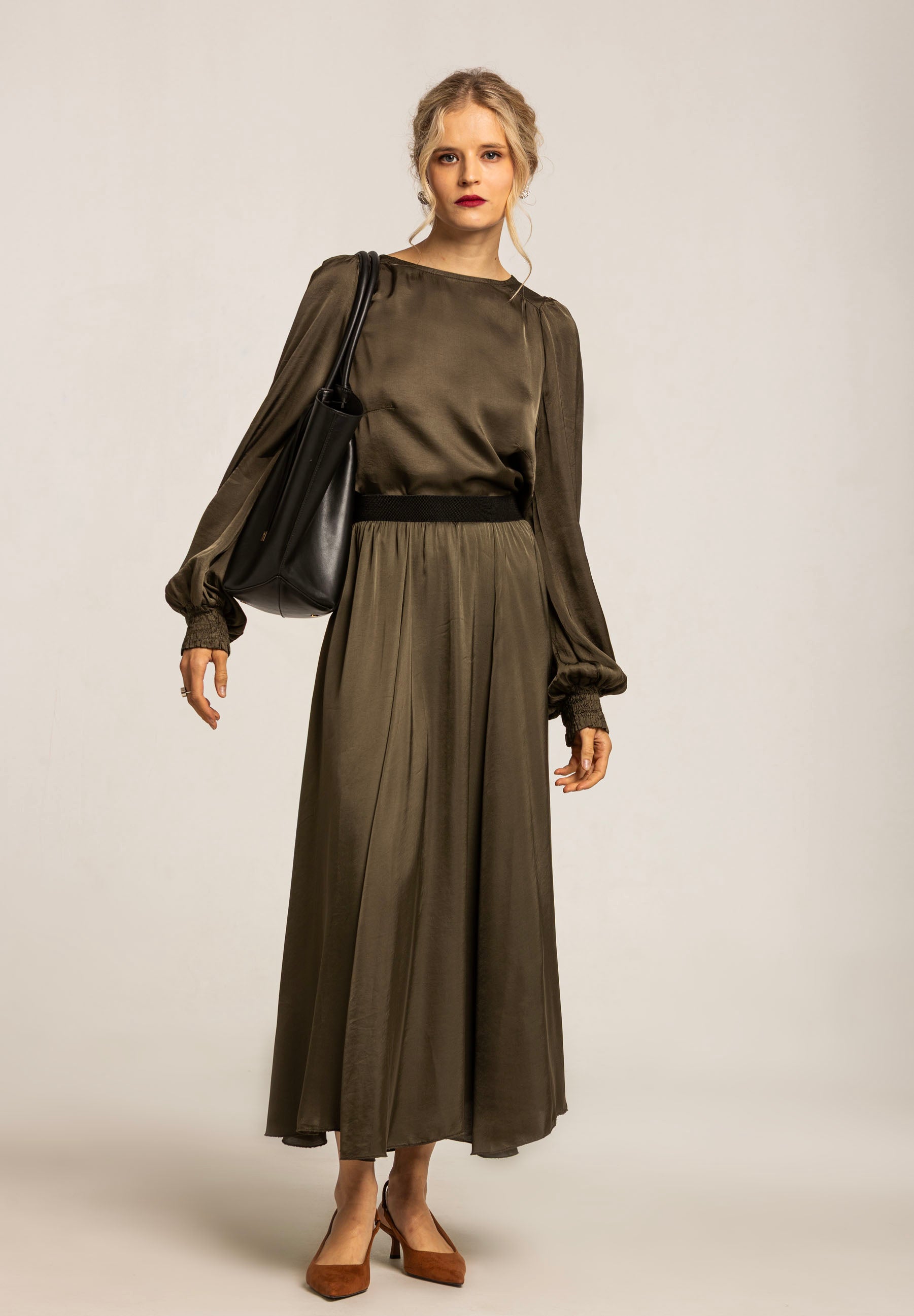 Florence Blouse Dark Moss