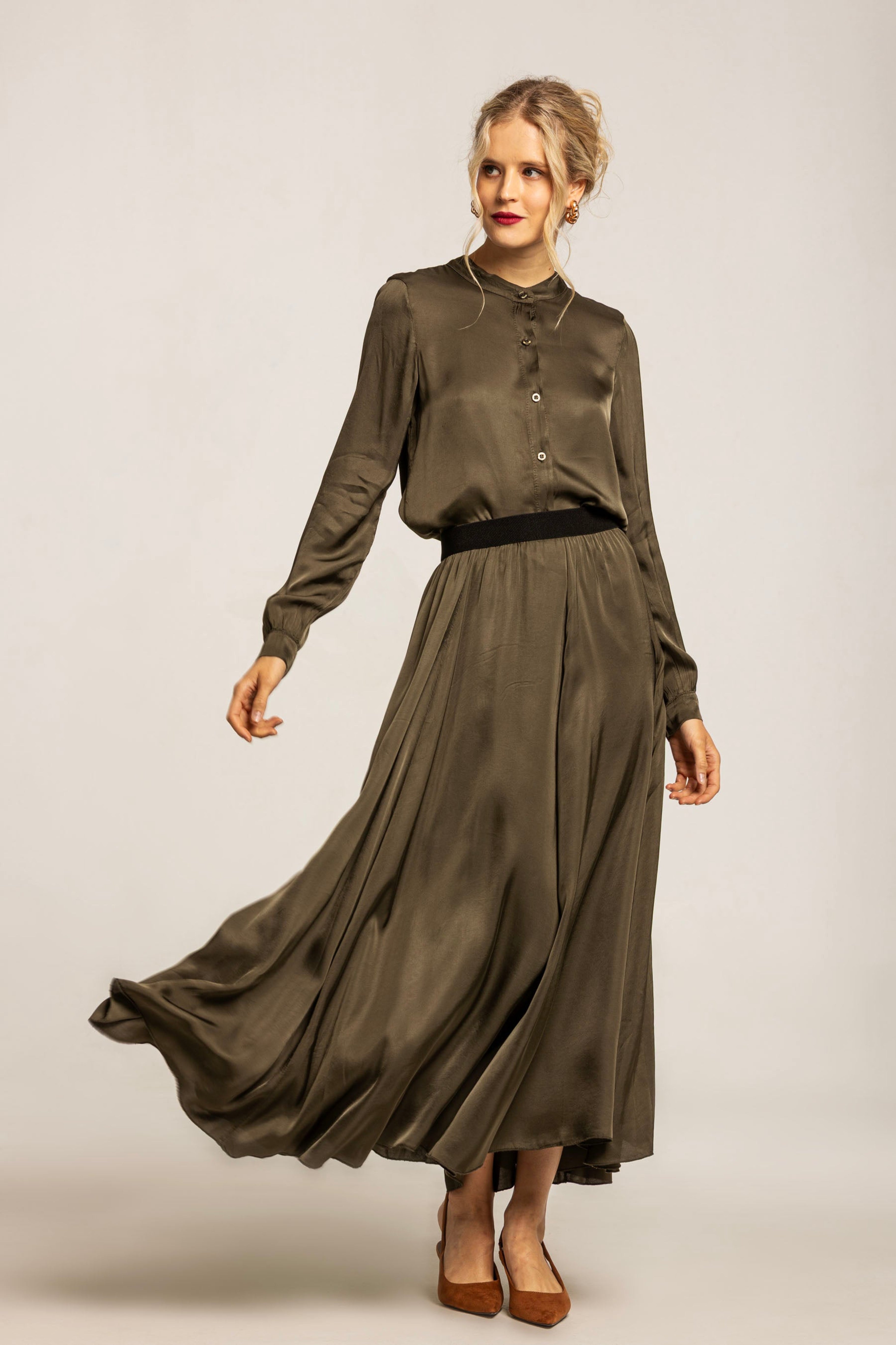 Jolene Skirt Dark Moss