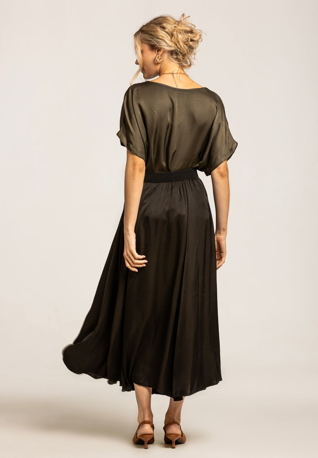 Fergie Top Dark Moss