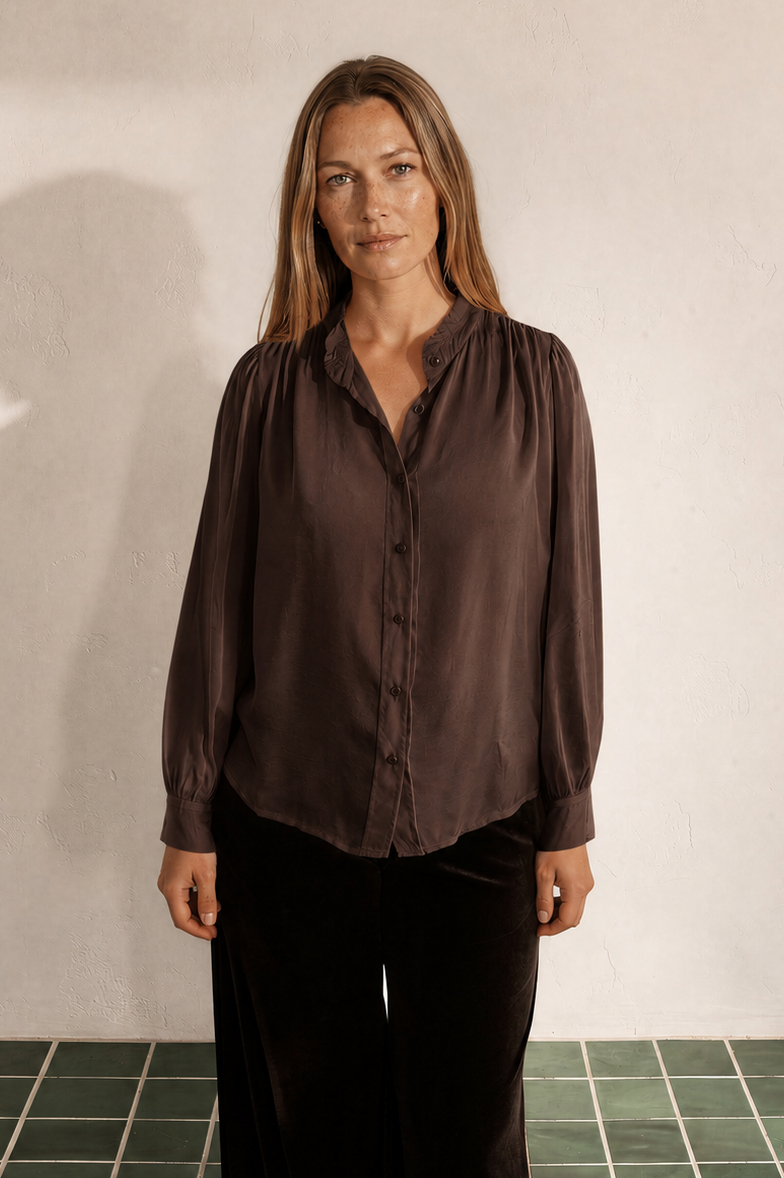 Moa blouse Chocolate