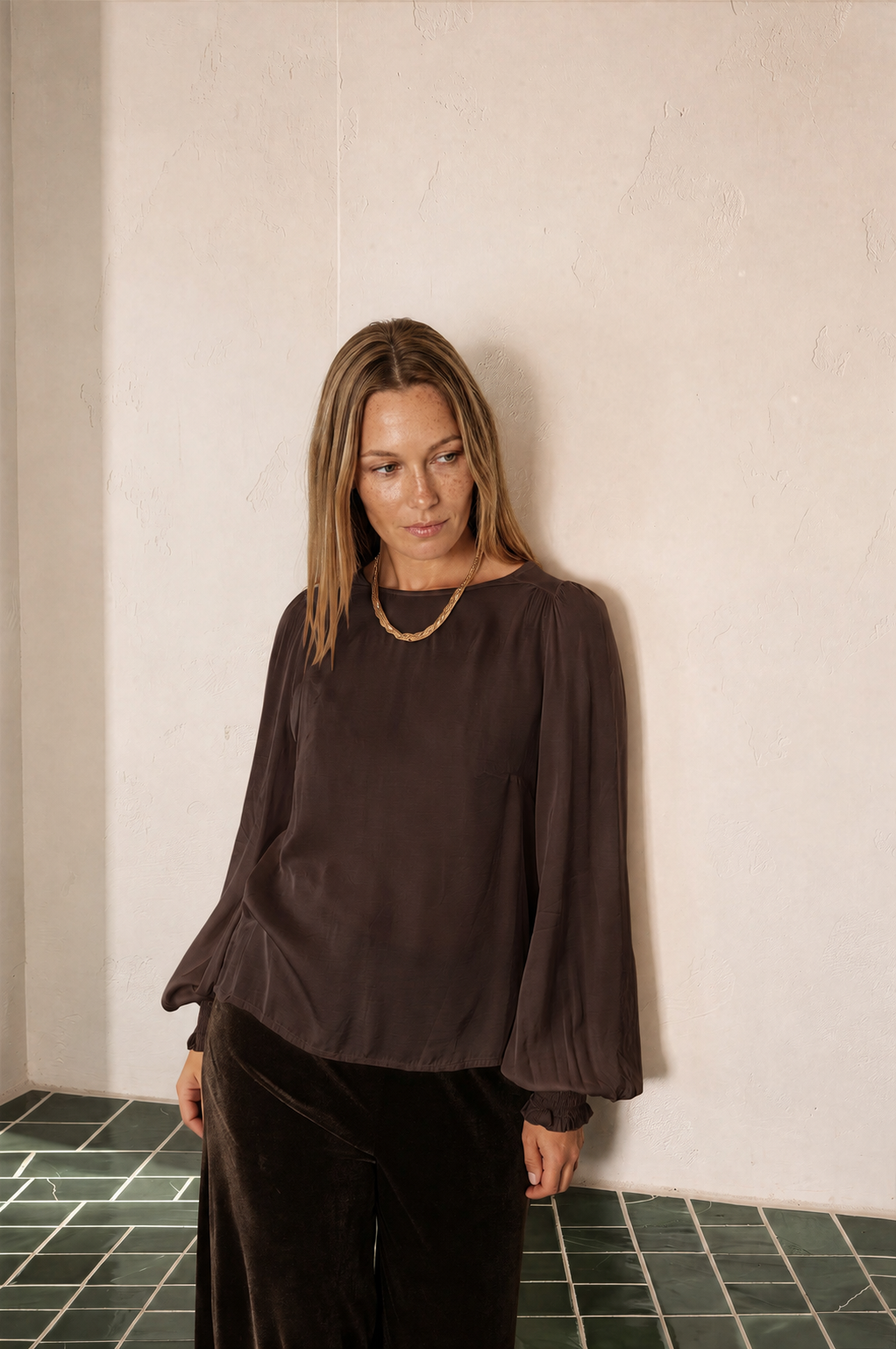 Florence Blouse Chocolate