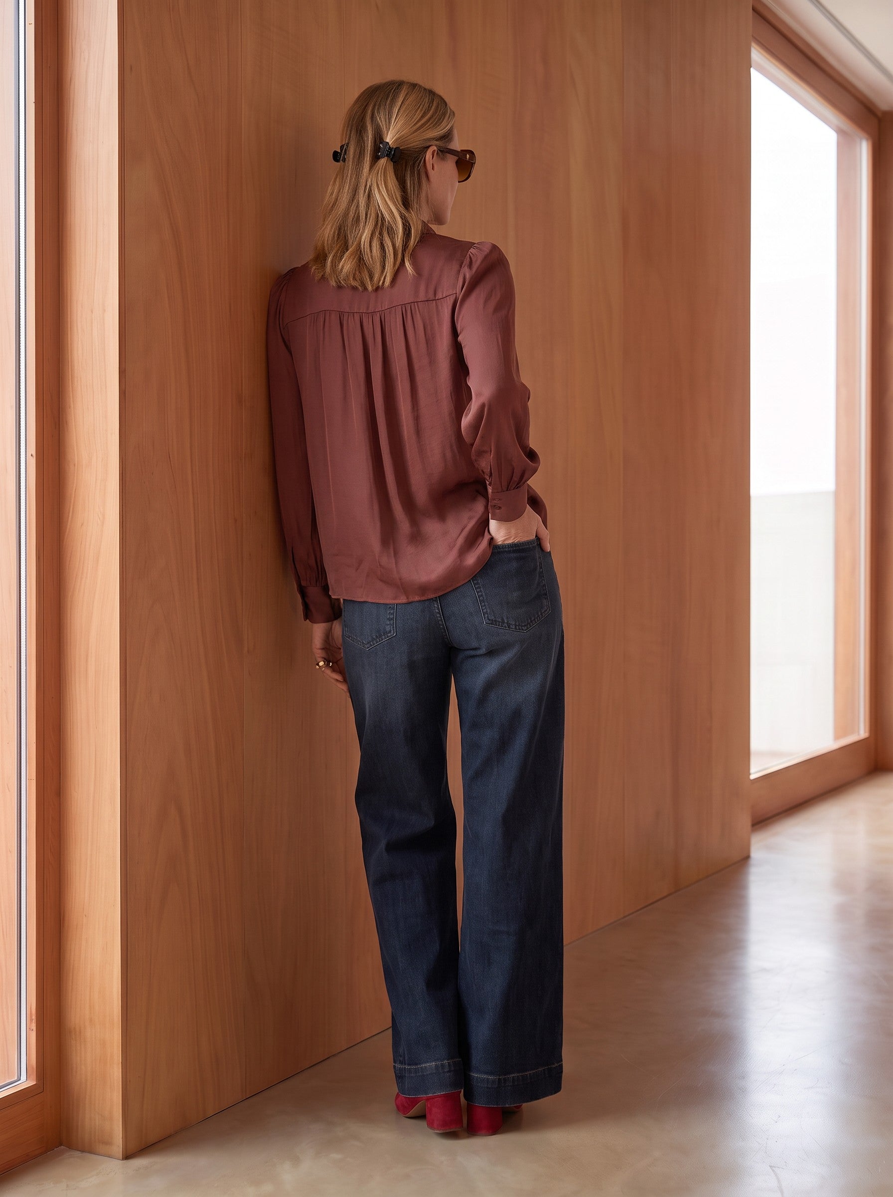 Moa Blouse Bordeux
