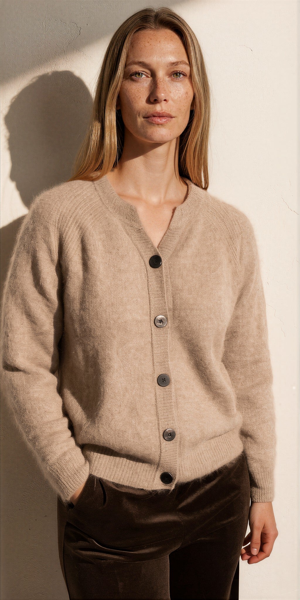 Mira Cardigan Light Brown