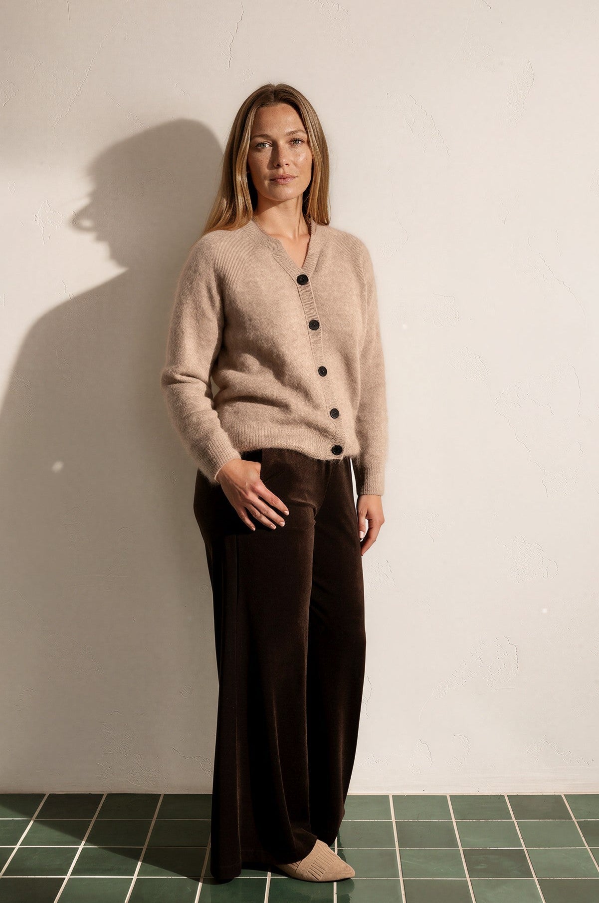 Mira Cardigan Light Brown