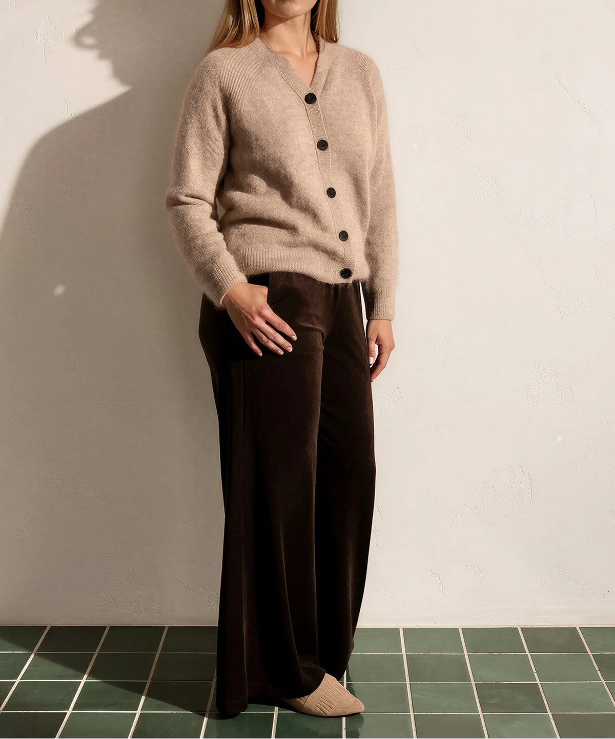 Faris Trousers Chocolate velvet