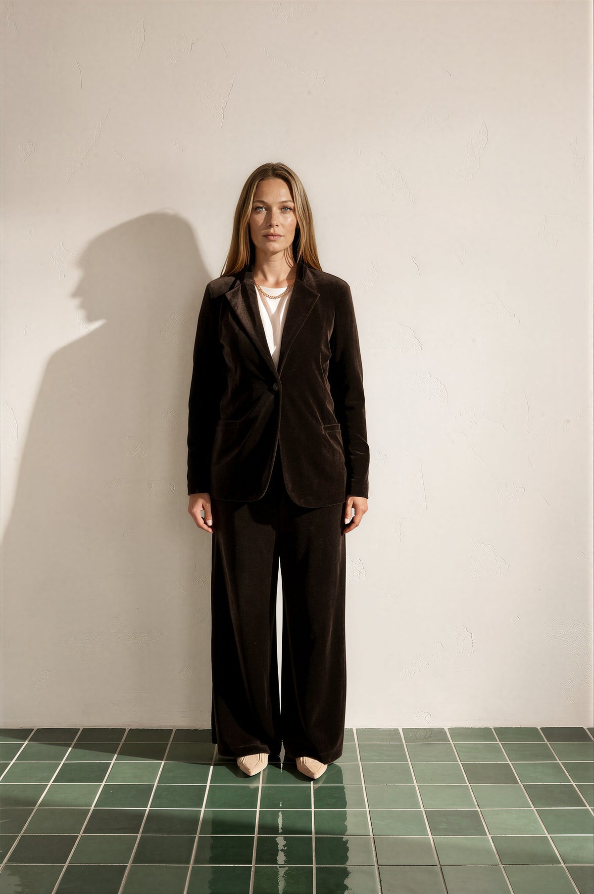 Faris Trousers Chocolate velvet