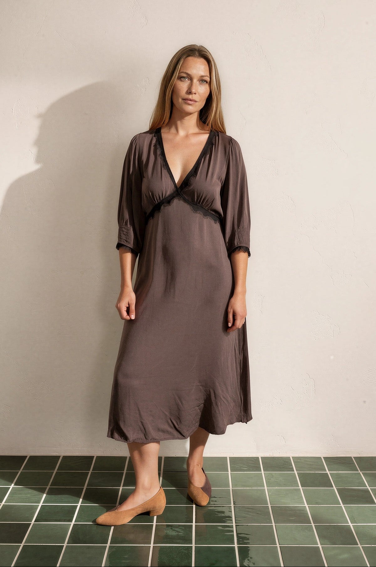Maria Dress Chocolate
