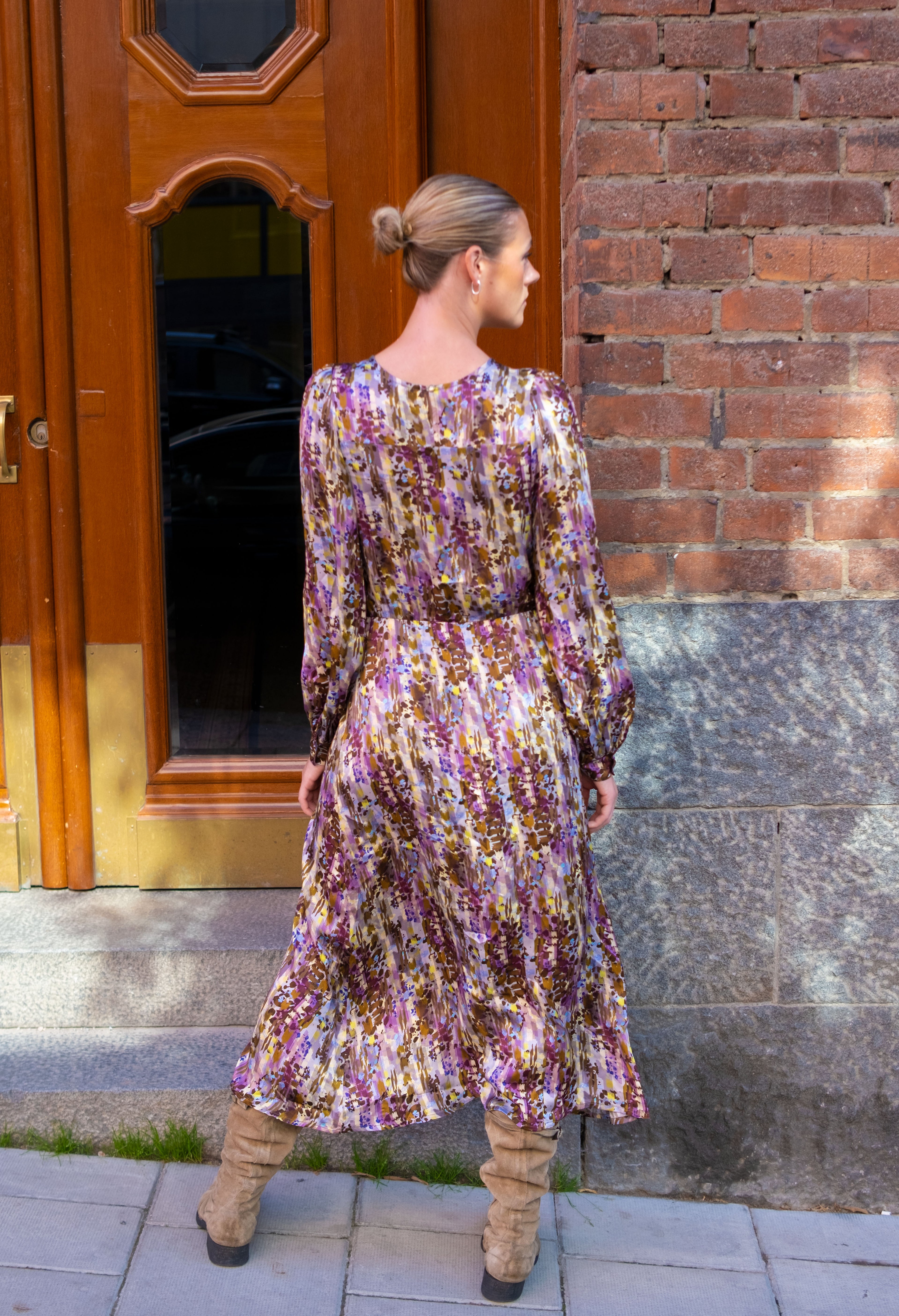 Juliet Dress Ikat Purple