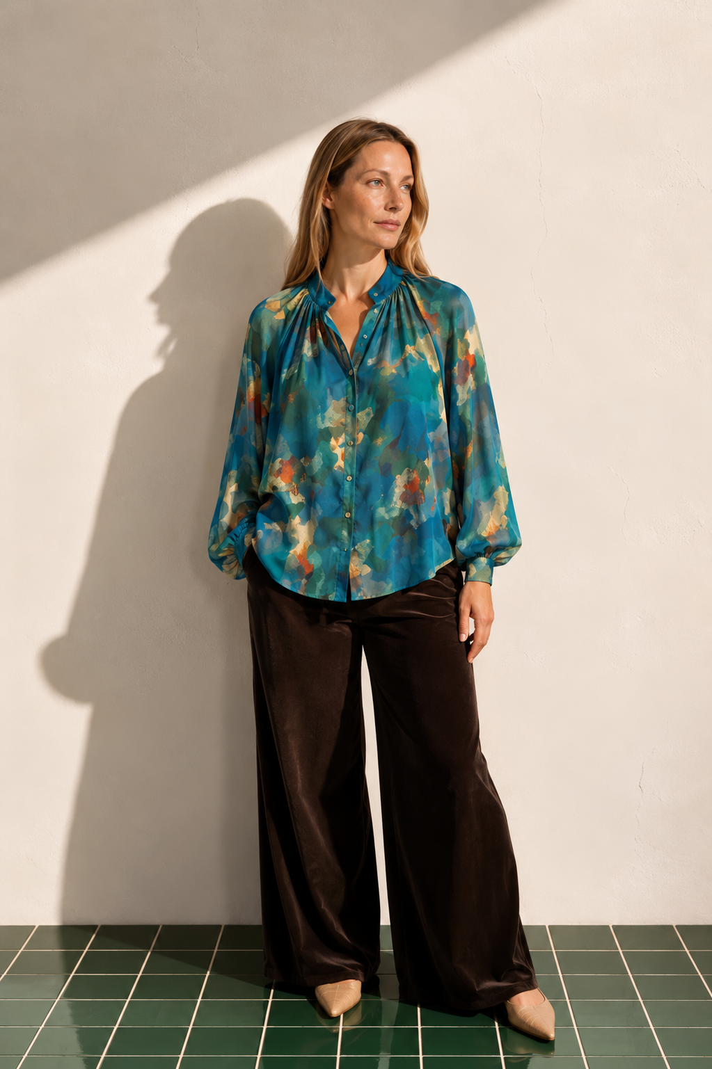 Danzig Blouse Seaglass