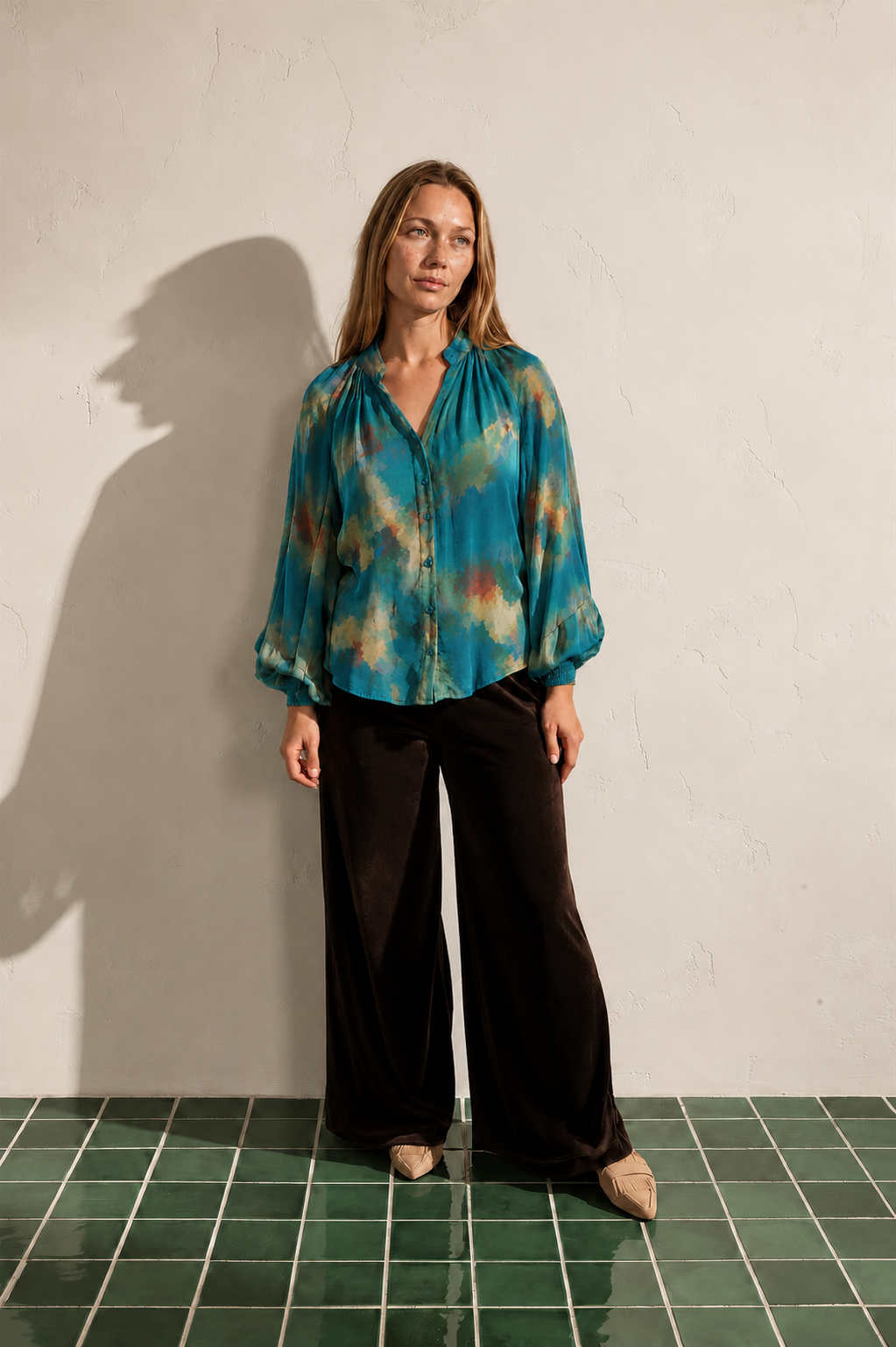 Danzig Blouse Seaglass