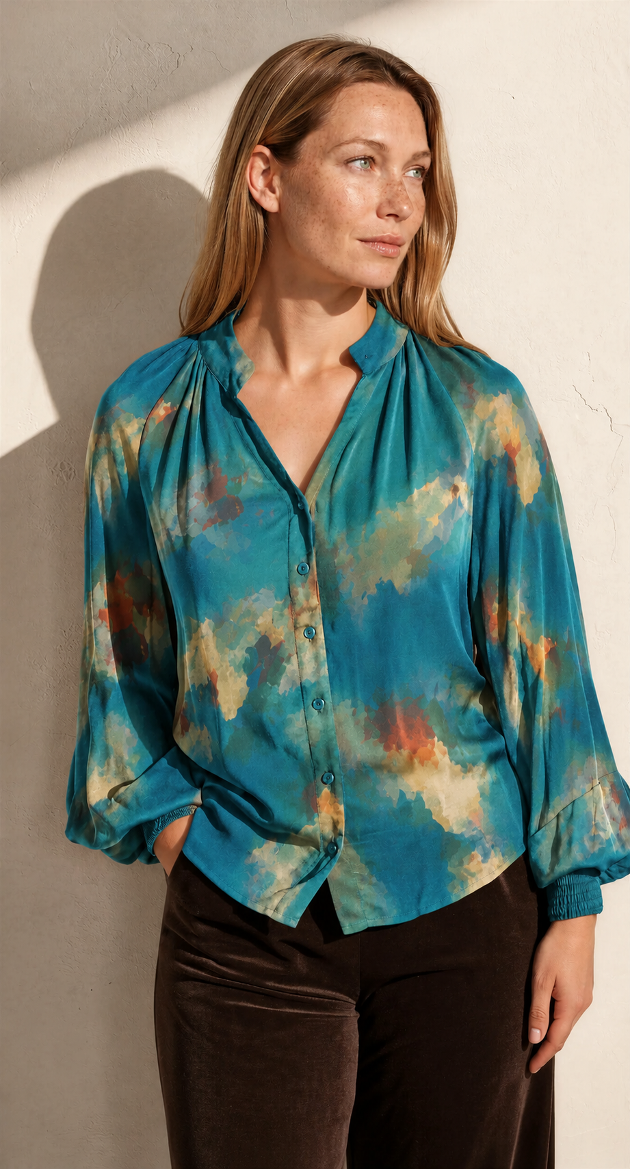 Danzig Blouse Seaglass