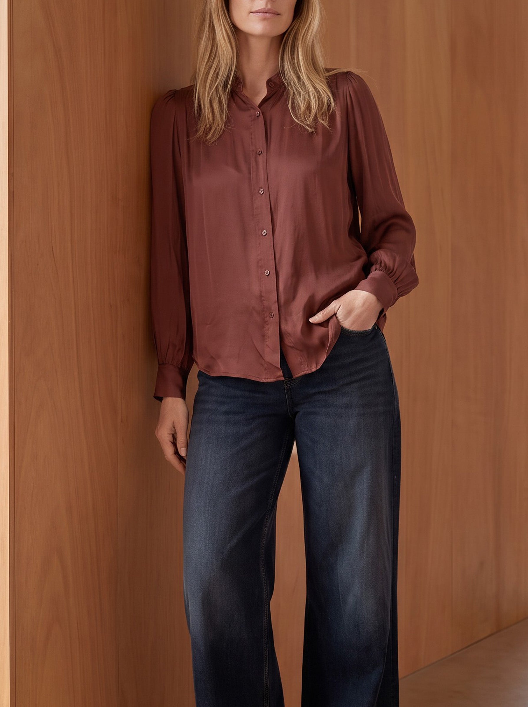 Moa Blouse Bordeux