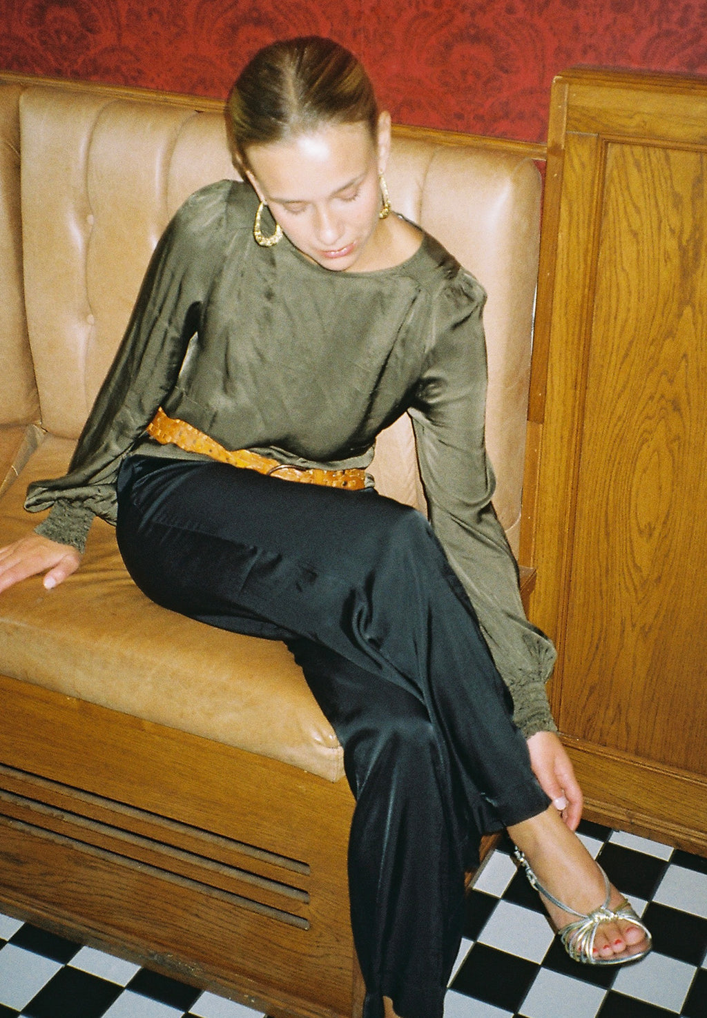 Florence Blouse Dark Moss