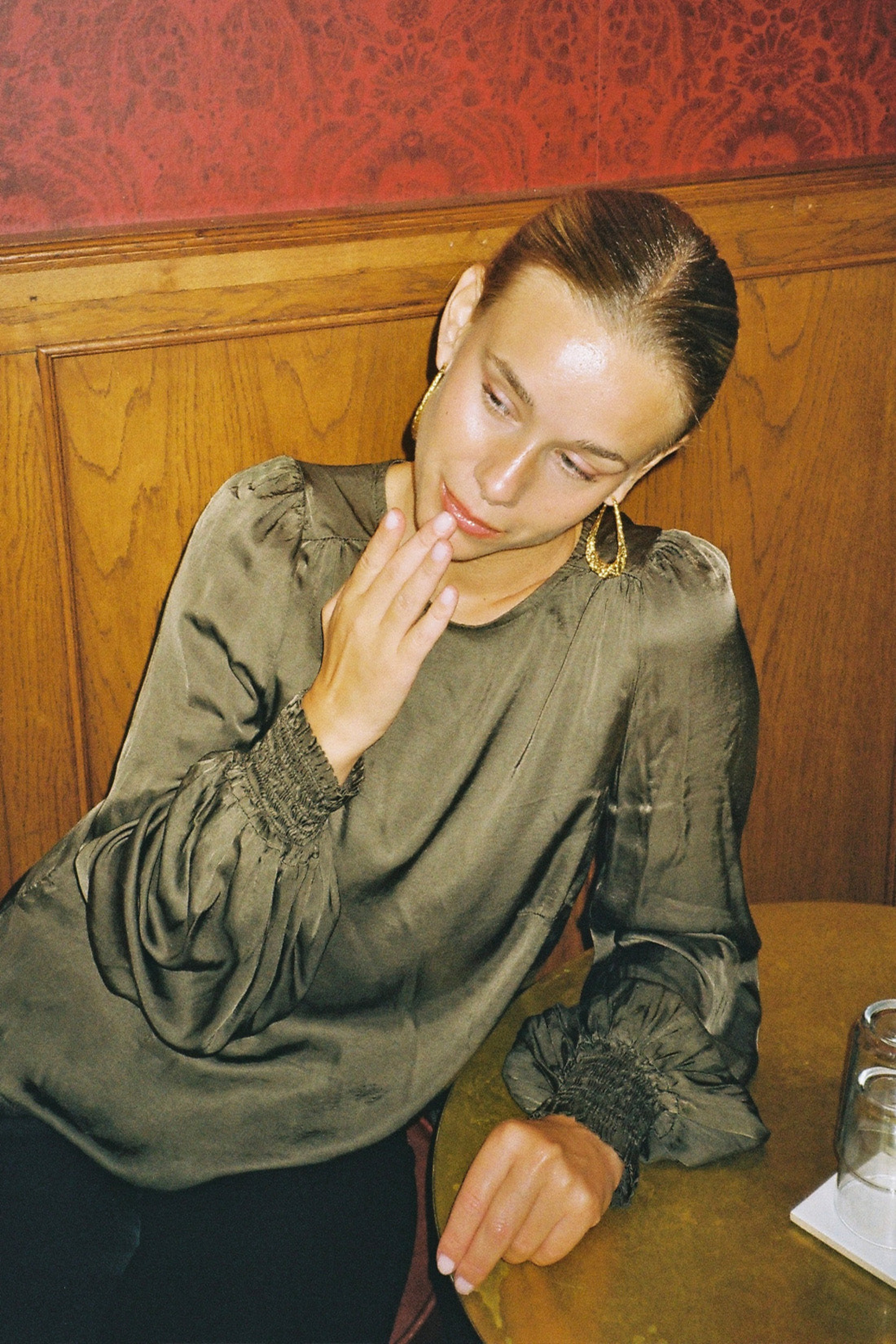 Florence Blouse Dark Moss