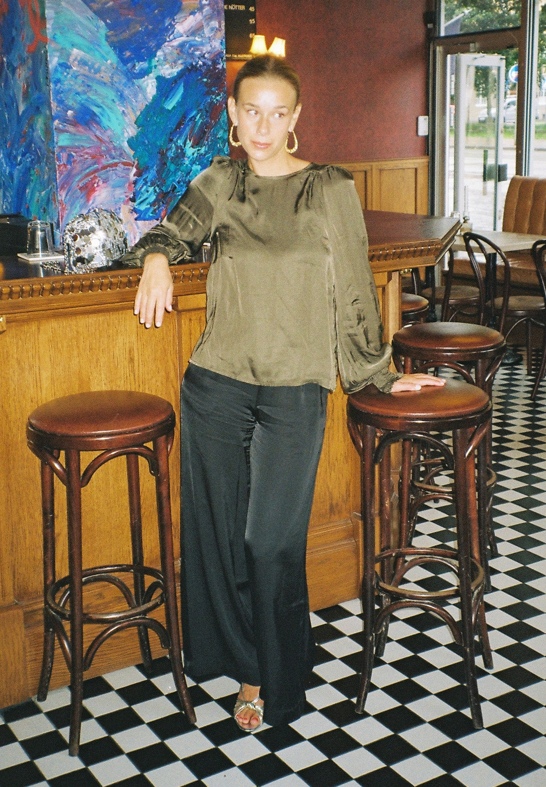 Florence Blouse Dark Moss