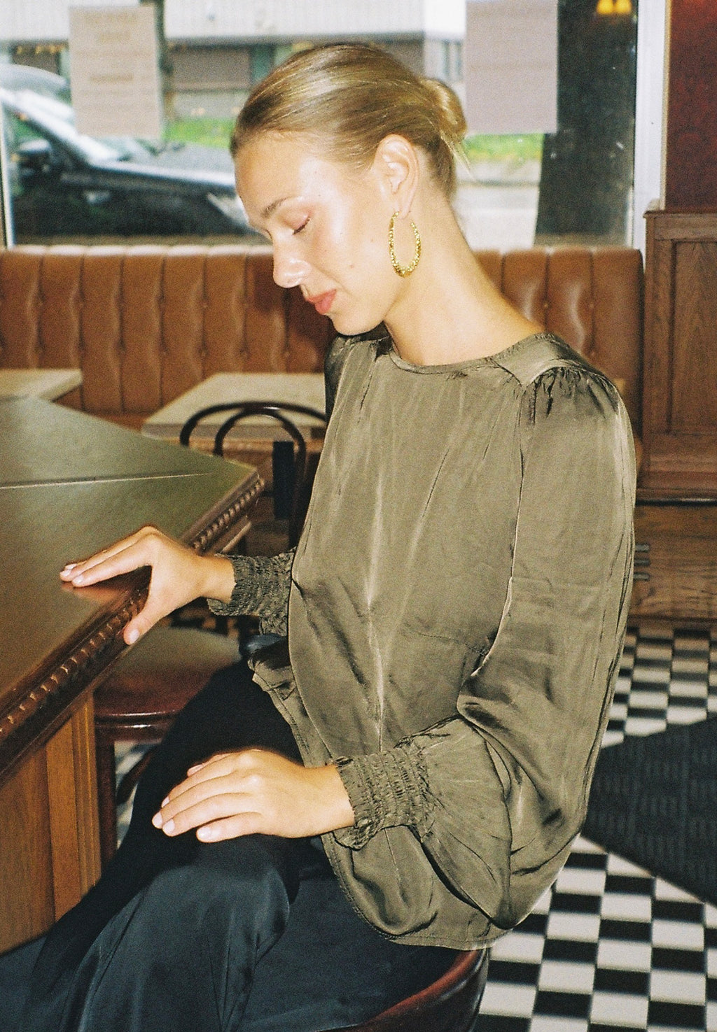 Florence Blouse Dark Moss