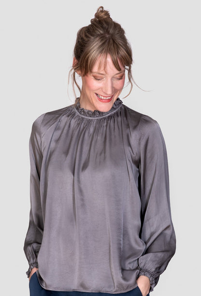 Valetta Grey Blouse