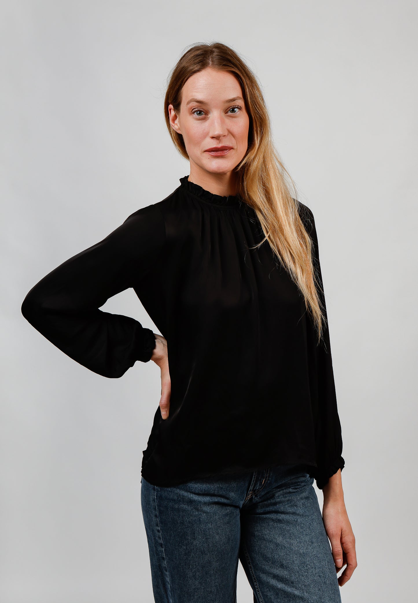 Valetta Black Blouse