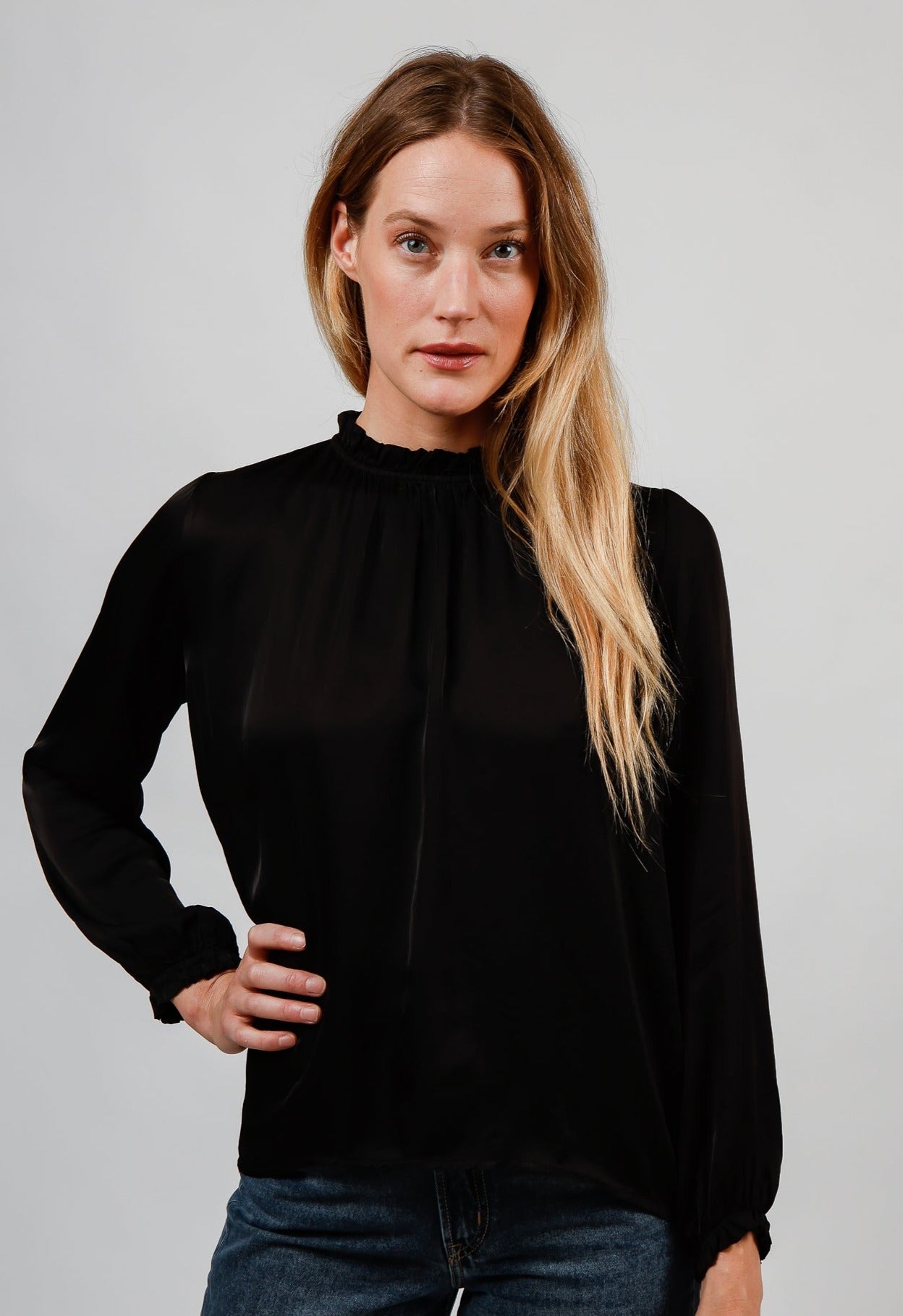 Valetta Black Blouse