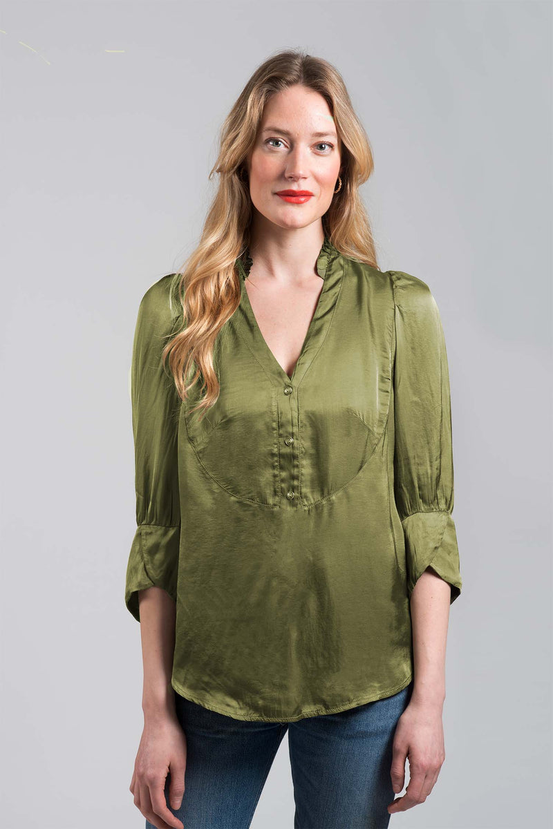 Majlena blus Khaki